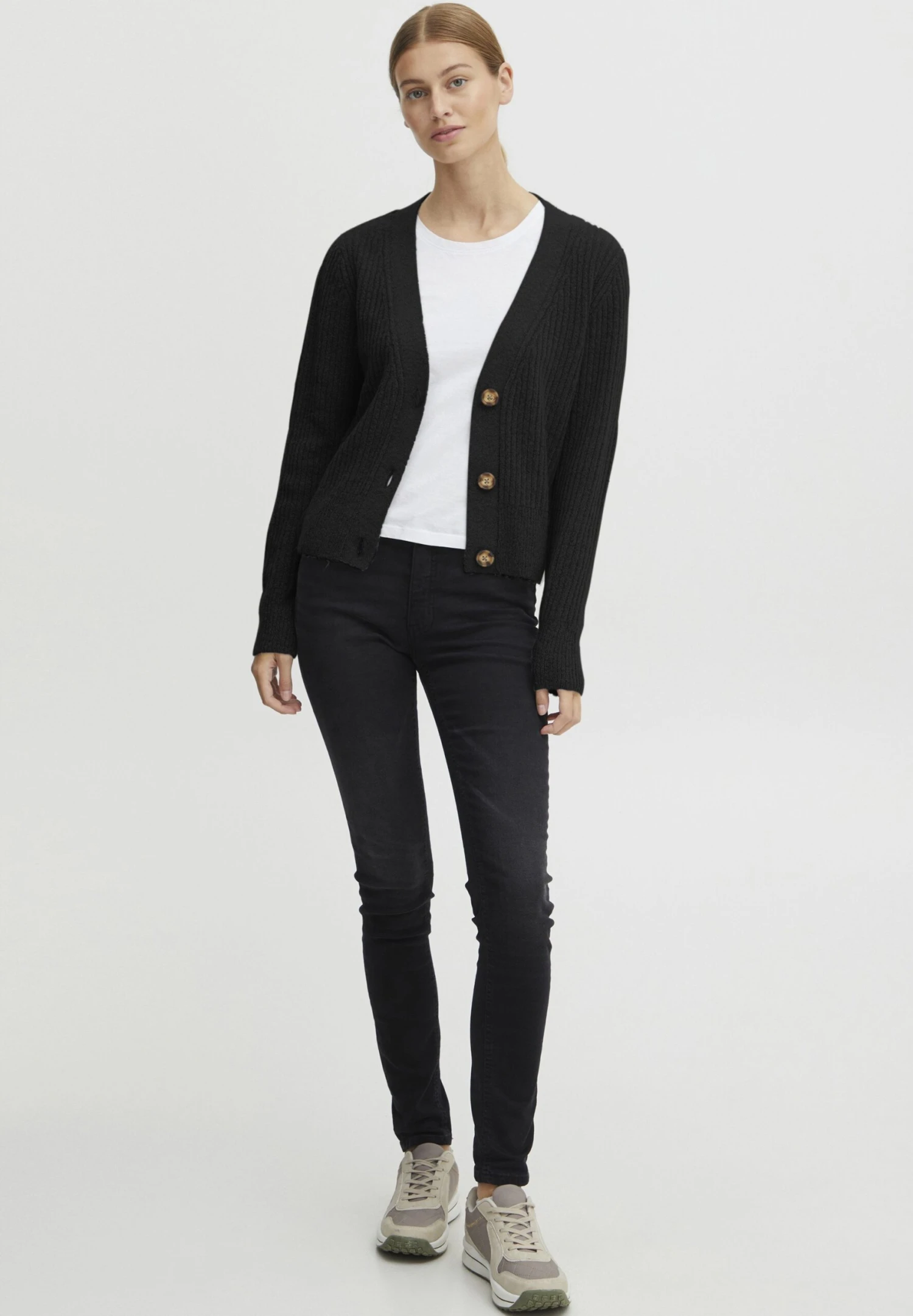 OXMO Oxnorene - Chaqueta De Punto - Black 2 OXMO Oxnorene - Chaqueta De Punto - Black - Imagen 2