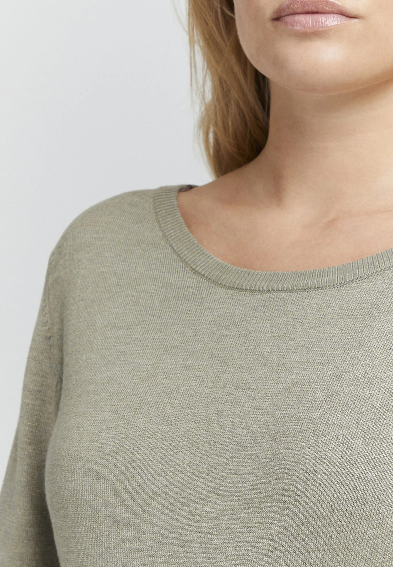 OXMO Oxedda - Jersey De Punto - Seagrass Melange 4 OXMO Oxedda - Jersey De Punto - Seagrass Melange - Imagen 4