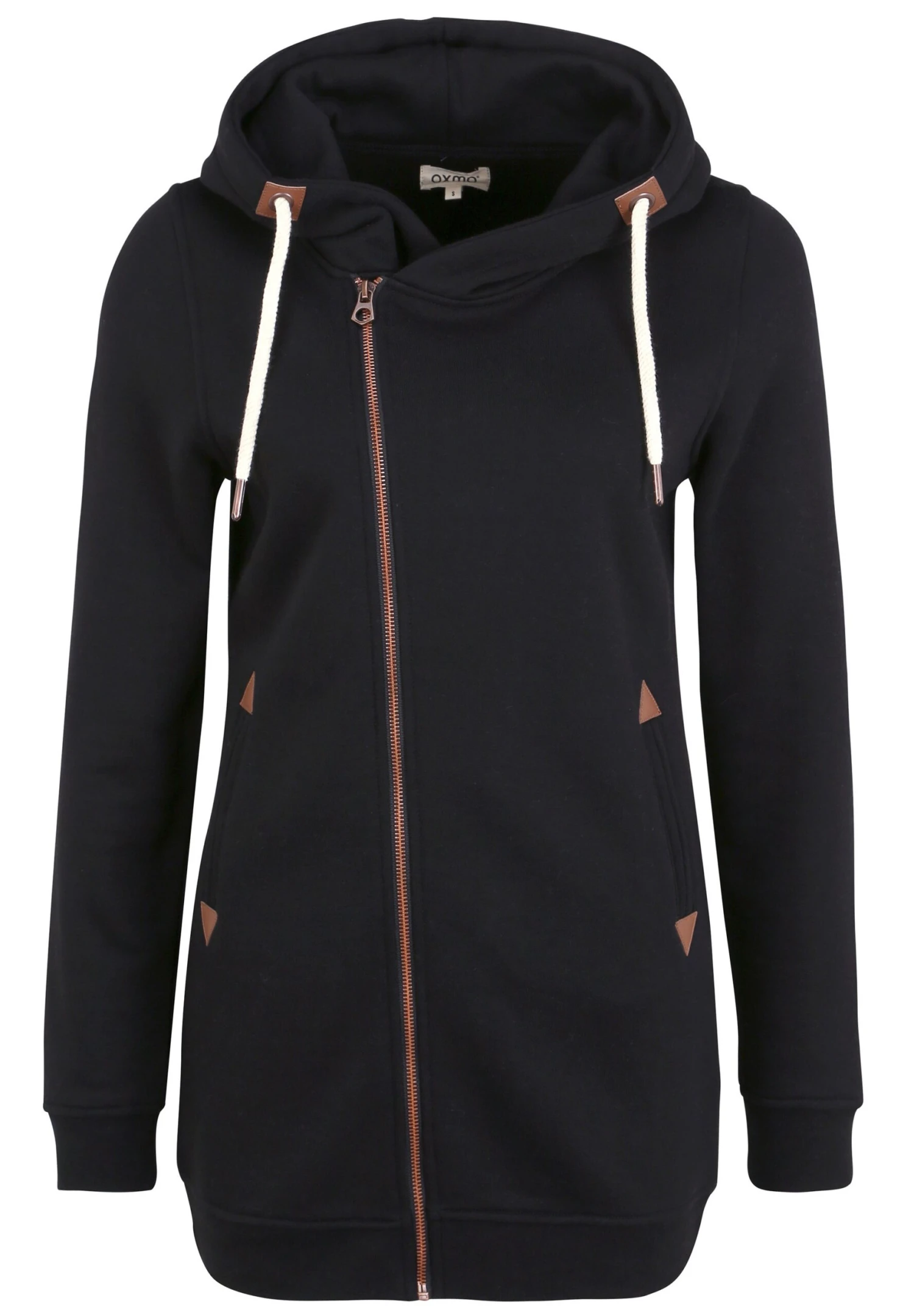 OXMO Oxvicky - Sudadera Con Cremallera - Black 5 OXMO Oxvicky - Sudadera Con Cremallera - Black - Imagen 5