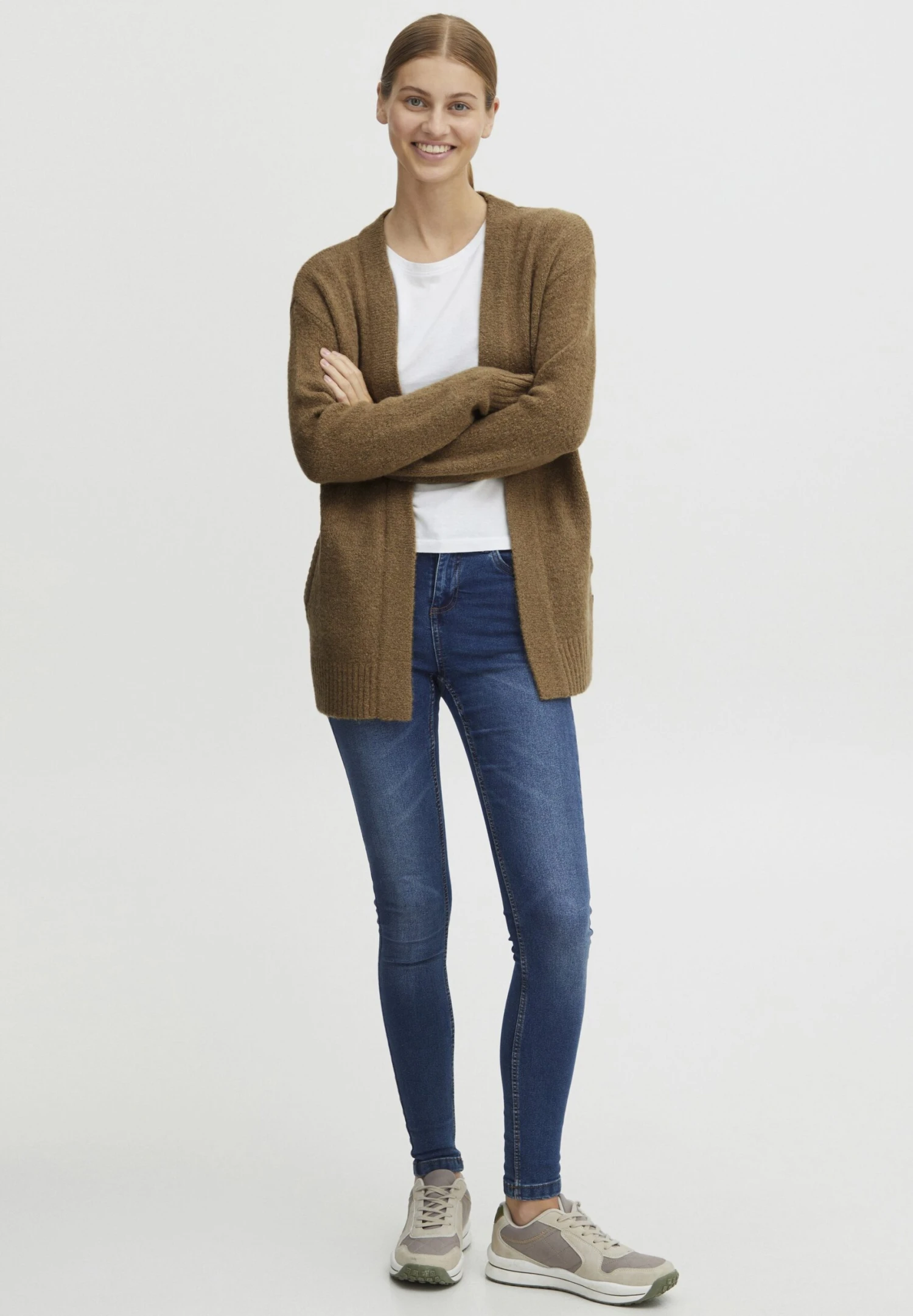 OXMO Oxsally - Chaqueta De Punto - Tannin Melange 2 OXMO Oxsally - Chaqueta De Punto - Tannin Melange - Imagen 2