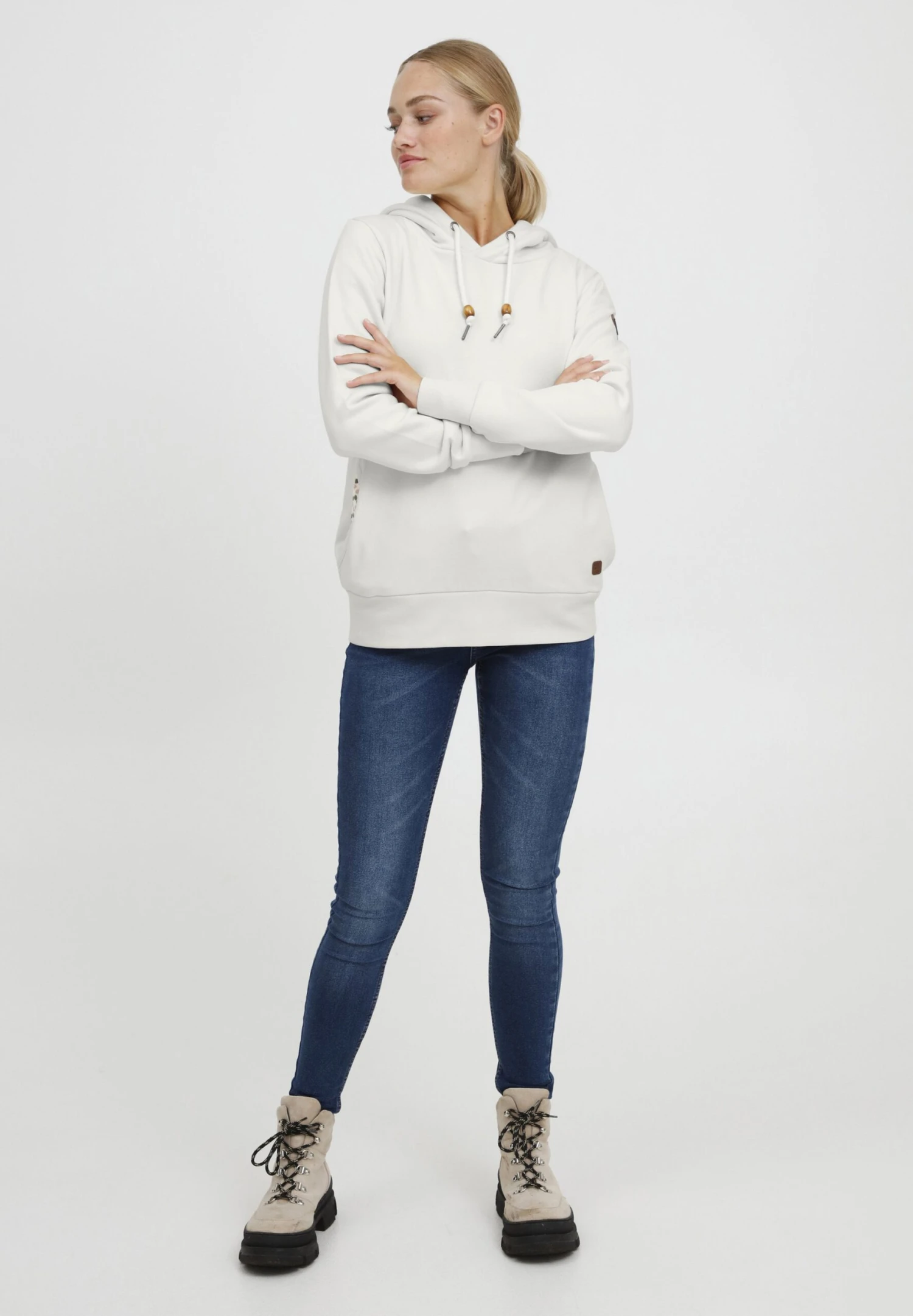 OXMO Oxulrika - Jersey Con Capucha - Birch 2 OXMO Oxulrika - Jersey Con Capucha - Birch - Imagen 2