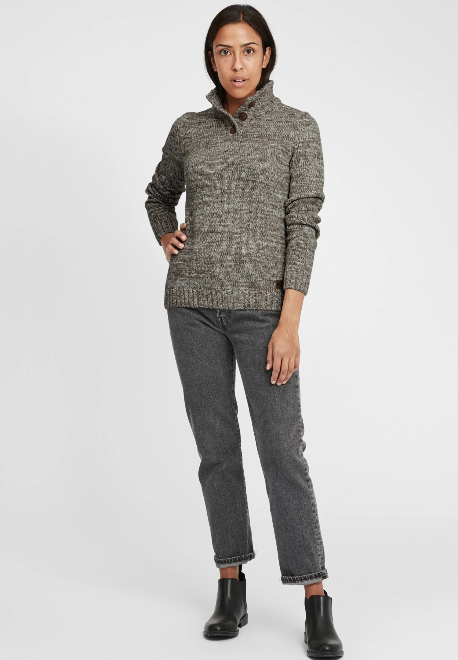 OXMO Oxphilicita - Jersey De Punto - Dark Grey 2 OXMO Oxphilicita - Jersey De Punto - Dark Grey - Imagen 2