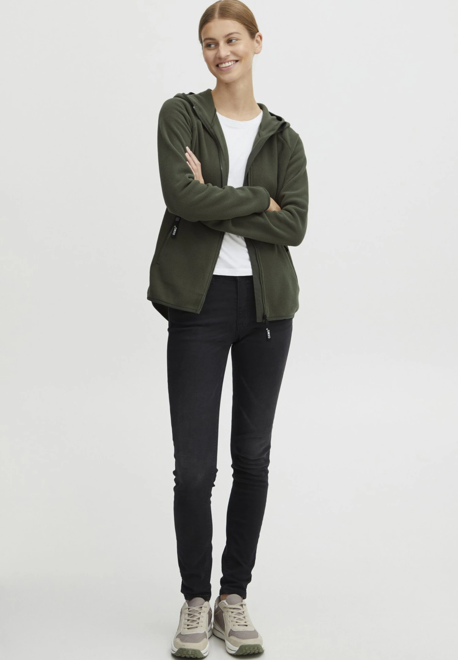 OXMO Oxfinja - Forro Polar - Ivy Green 2 OXMO Oxfinja - Forro Polar - Ivy Green - Imagen 2