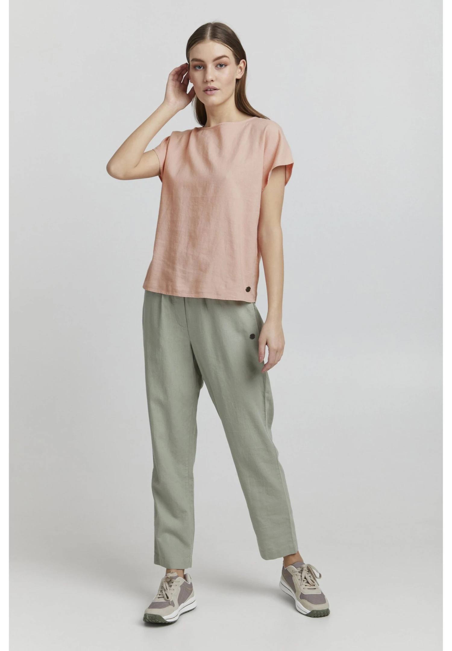 OXMO Arnora - Blusa - Coral Cloud 2 OXMO Arnora - Blusa - Coral Cloud - Imagen 2