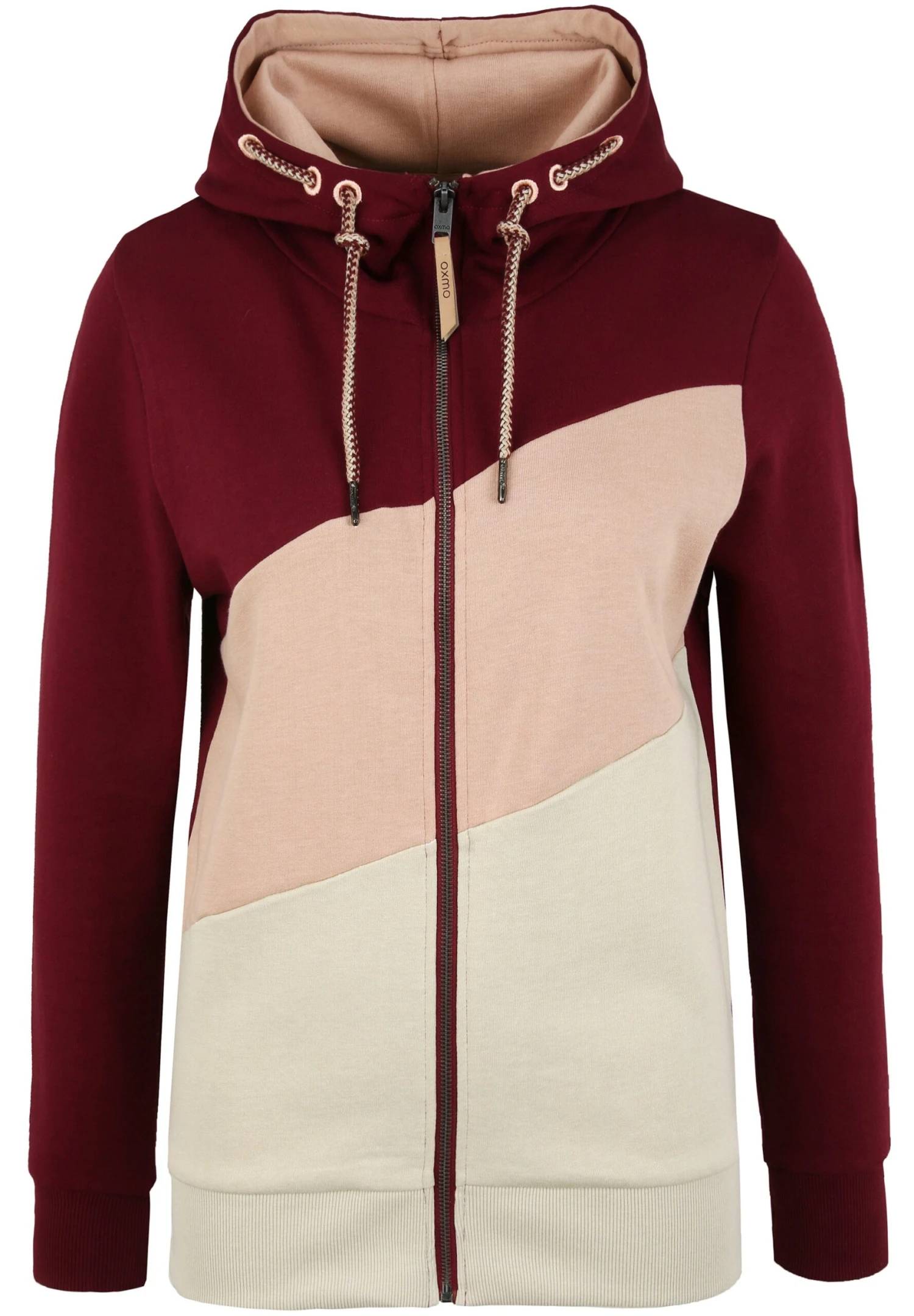 OXMO Oxaggi - Sudadera Con Cremallera - Wine Red 6 OXMO Oxaggi - Sudadera Con Cremallera - Wine Red - Imagen 6