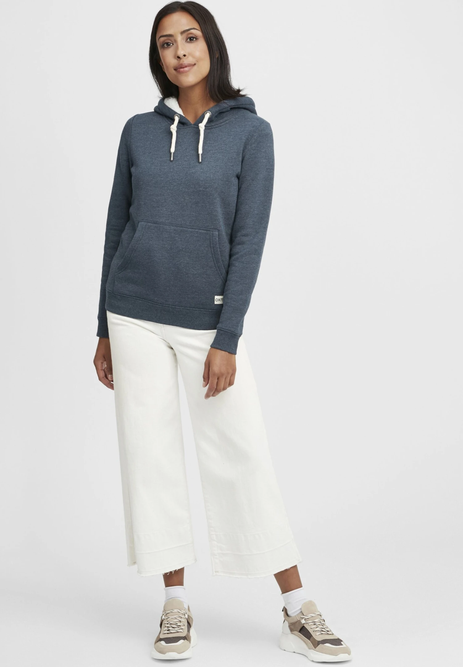 OXMO Oxbinna - Jersey Con Capucha - Insignia Blue Melange 2 OXMO Oxbinna - Jersey Con Capucha - Insignia Blue Melange - Imagen 2