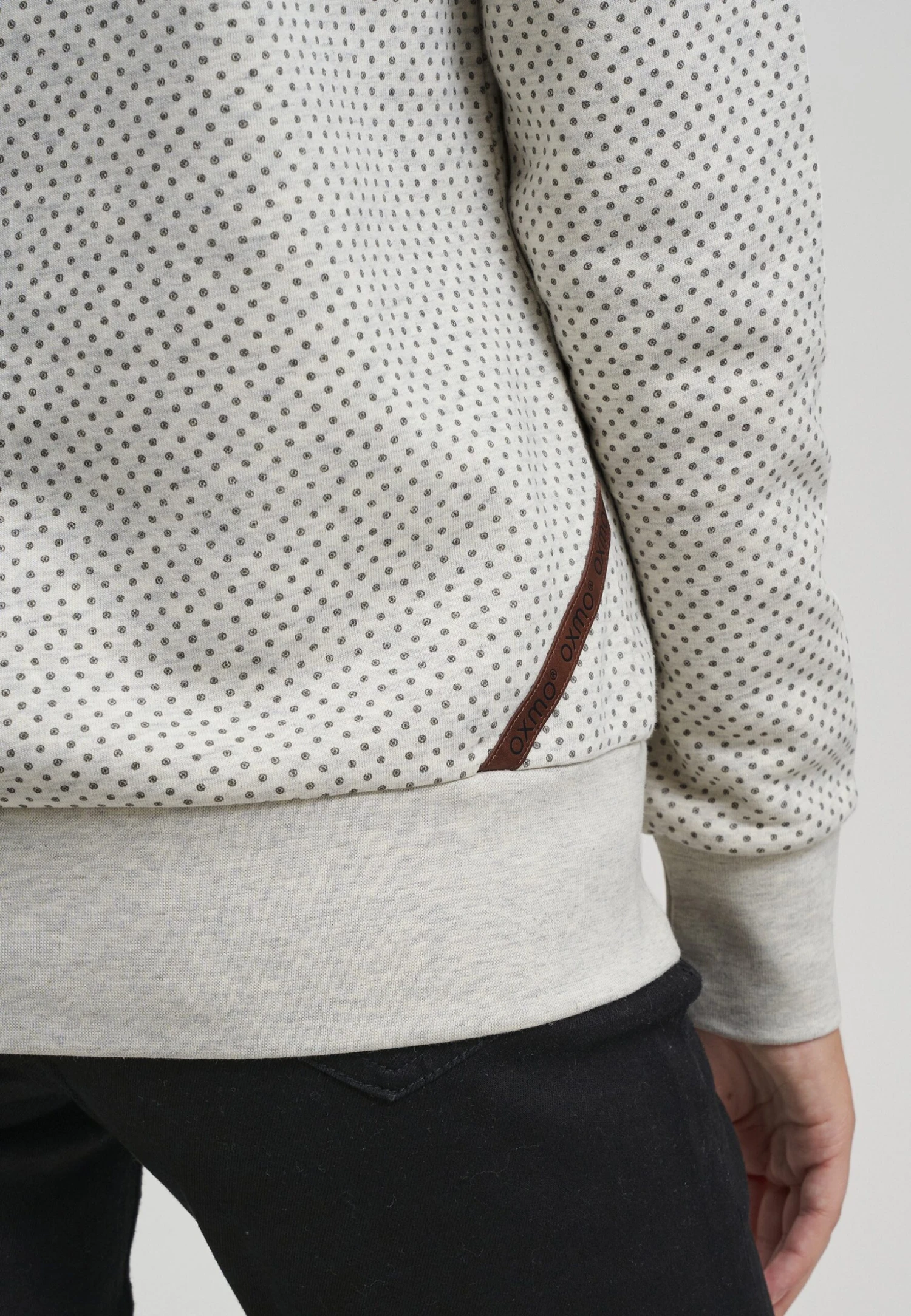 OXMO Oxvera - Jersey Con Capucha - Oyster Grey Melange 5 OXMO Oxvera - Jersey Con Capucha - Oyster Grey Melange - Imagen 5