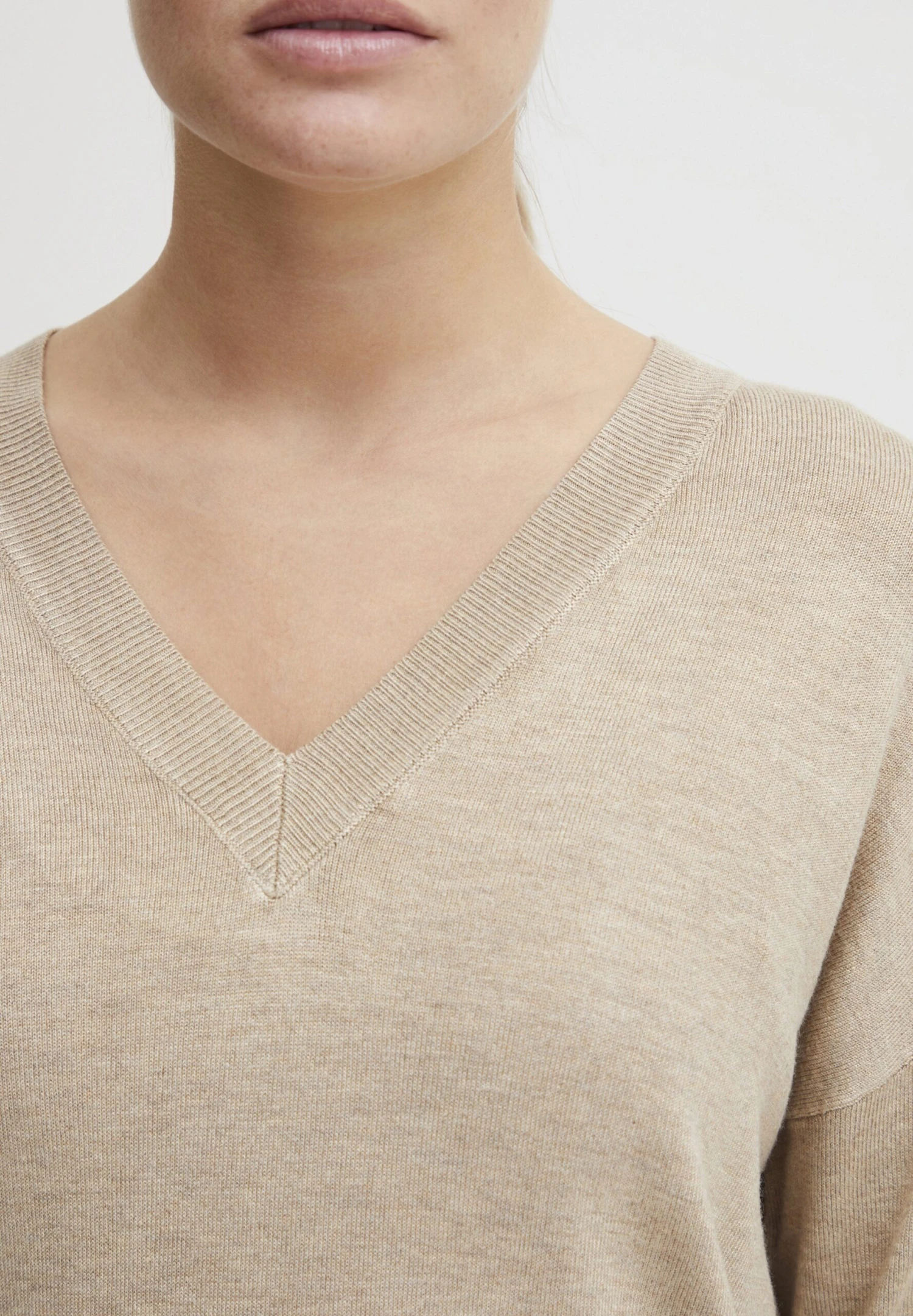 OXMO Oxhelle - Jersey De Punto - Cement Melange 4 OXMO Oxhelle - Jersey De Punto - Cement Melange - Imagen 4