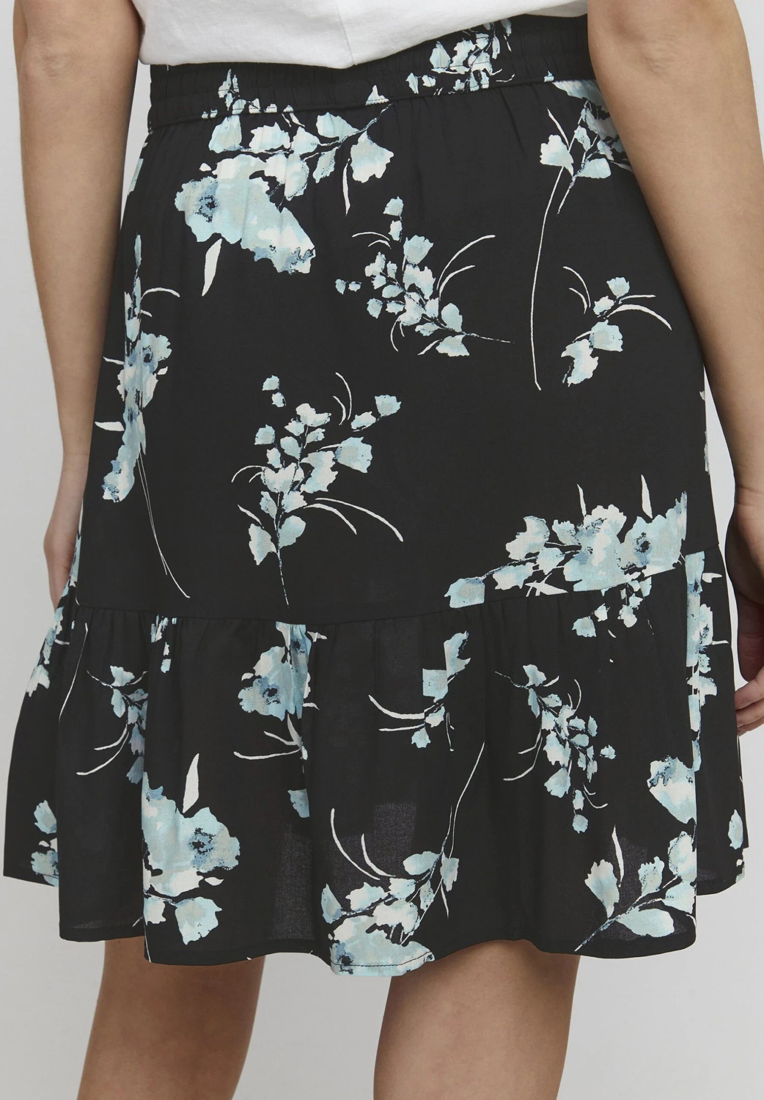 OXMO Oxeira - Falda Acampanada - Black Mix 6 OXMO Oxeira - Falda Acampanada - Black Mix - Imagen 6