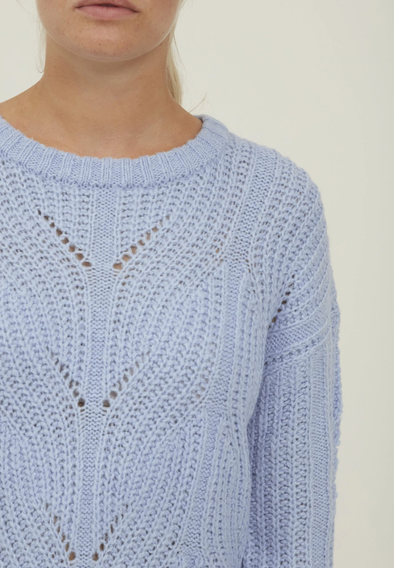 OXMO Oxchiara - Jersey De Punto - Sky Blue 3 OXMO Oxchiara - Jersey De Punto - Sky Blue - Imagen 3