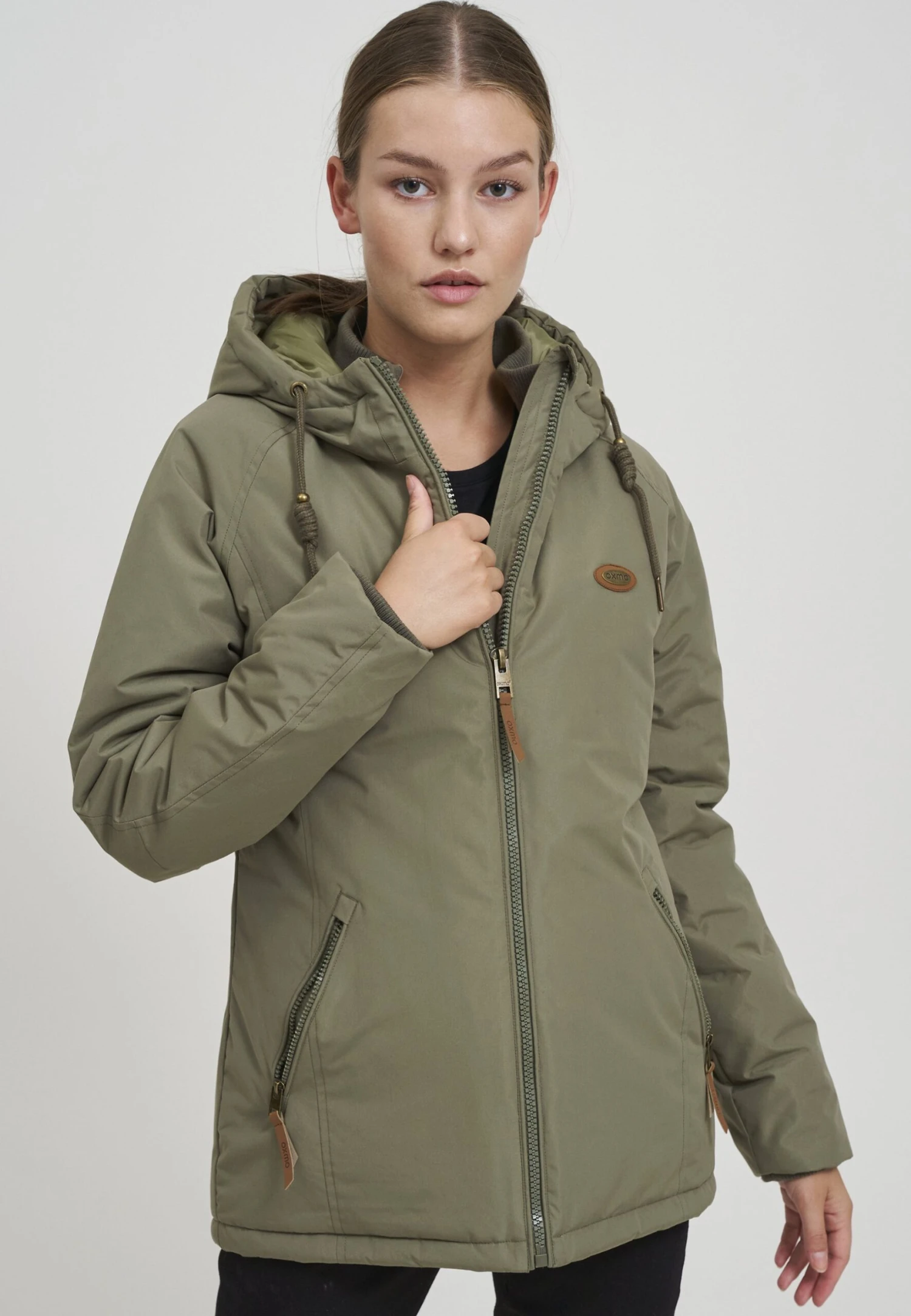 OXMO Oxtekla - Chaqueta De Entretiempo - Dusty Olive 1 OXMO Oxtekla - Chaqueta De Entretiempo - Dusty Olive
