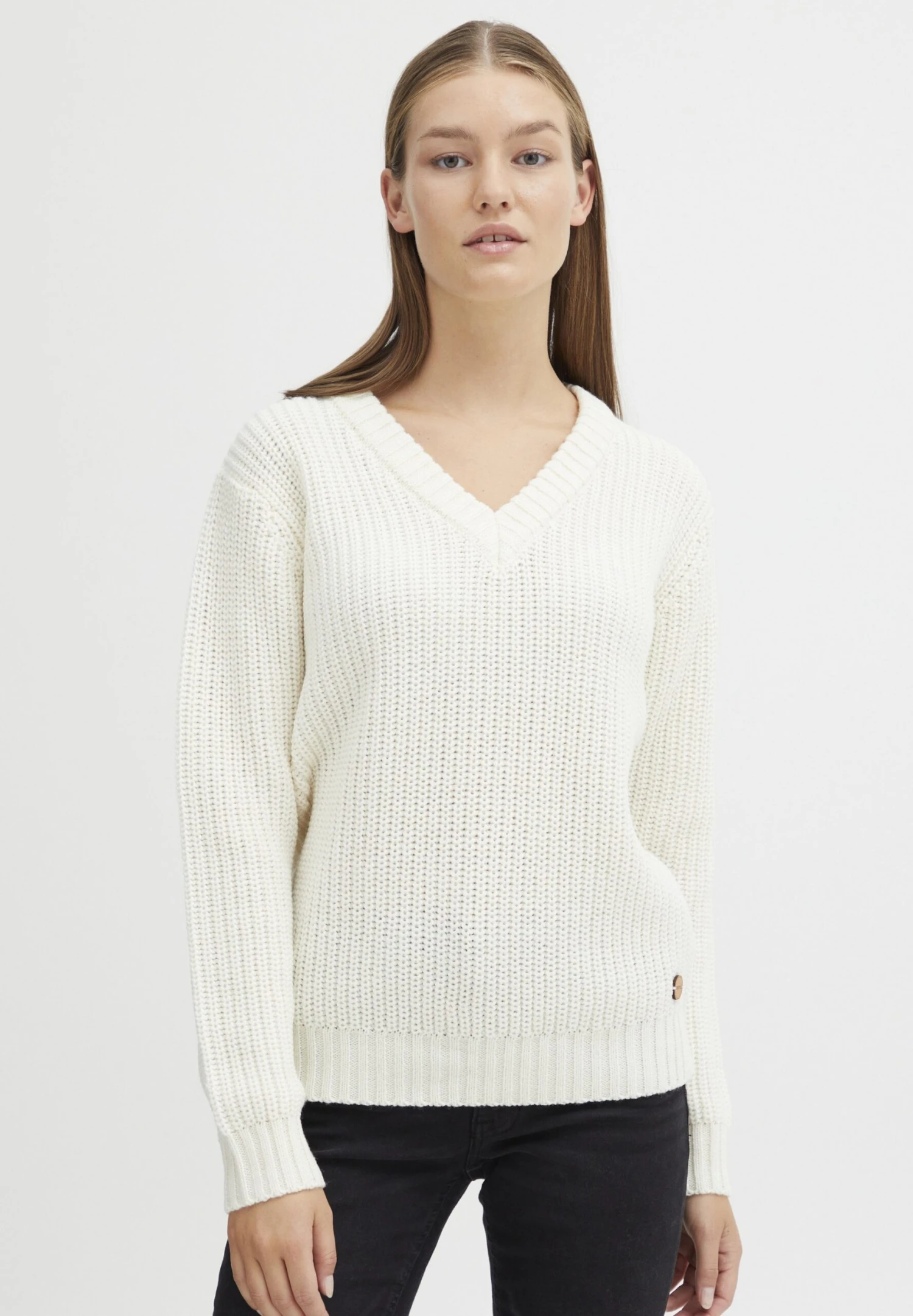 OXMO Nanny - Jersey De Punto - Cloud Dancer 1 OXMO Nanny - Jersey De Punto - Cloud Dancer