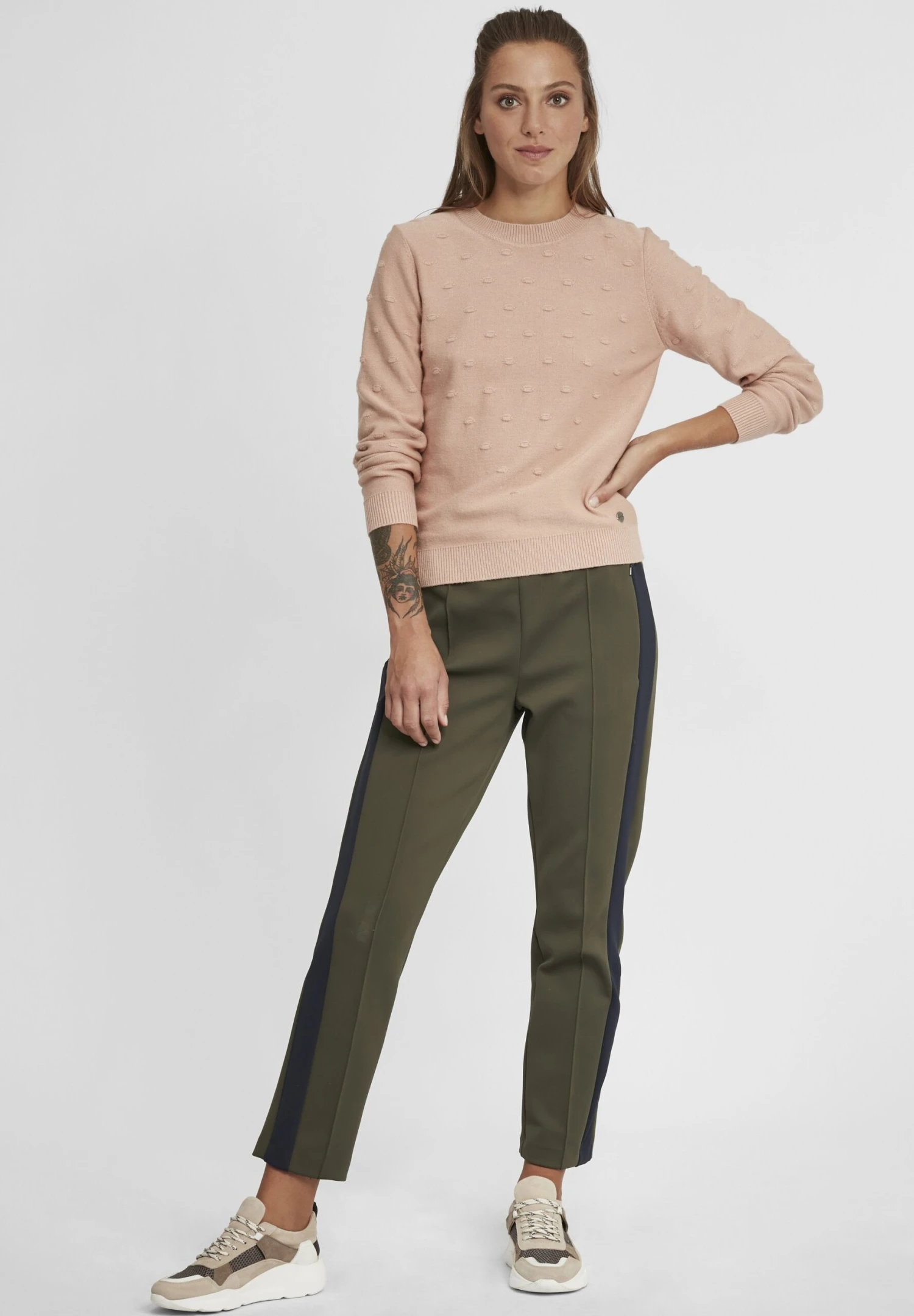 OXMO Oxdotta - Jersey De Punto - Mahogany Rose 2 OXMO Oxdotta - Jersey De Punto - Mahogany Rose - Imagen 2