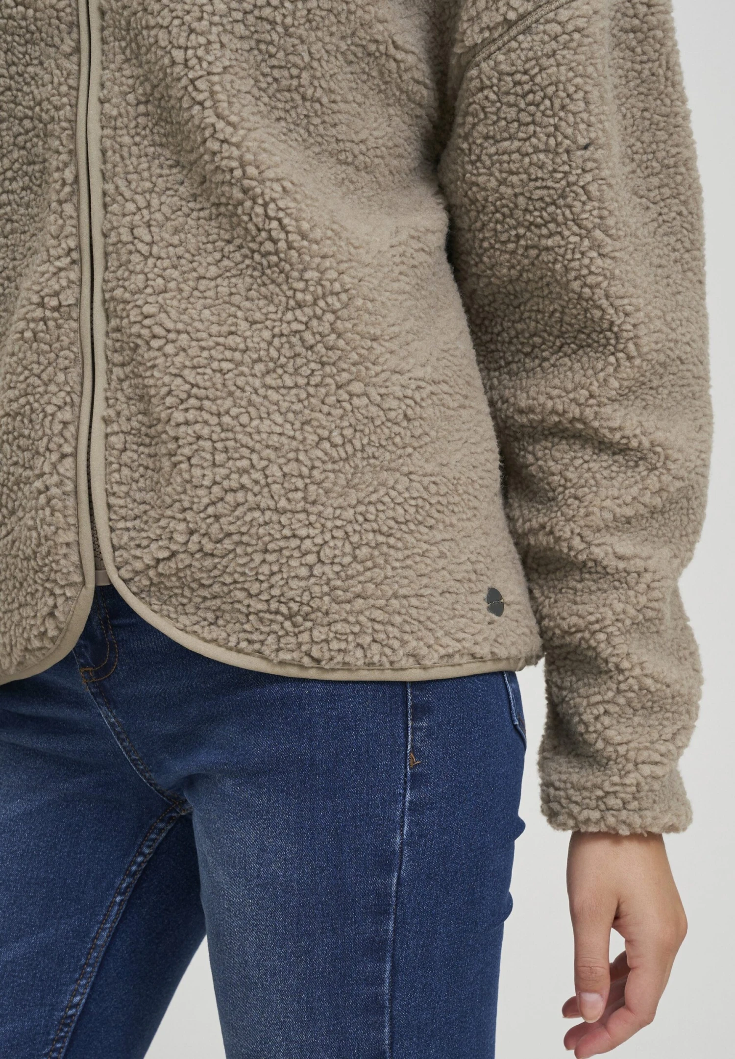 OXMO Oxtonje - Sudadera Con Cremallera - Dune 5 OXMO Oxtonje - Sudadera Con Cremallera - Dune - Imagen 5