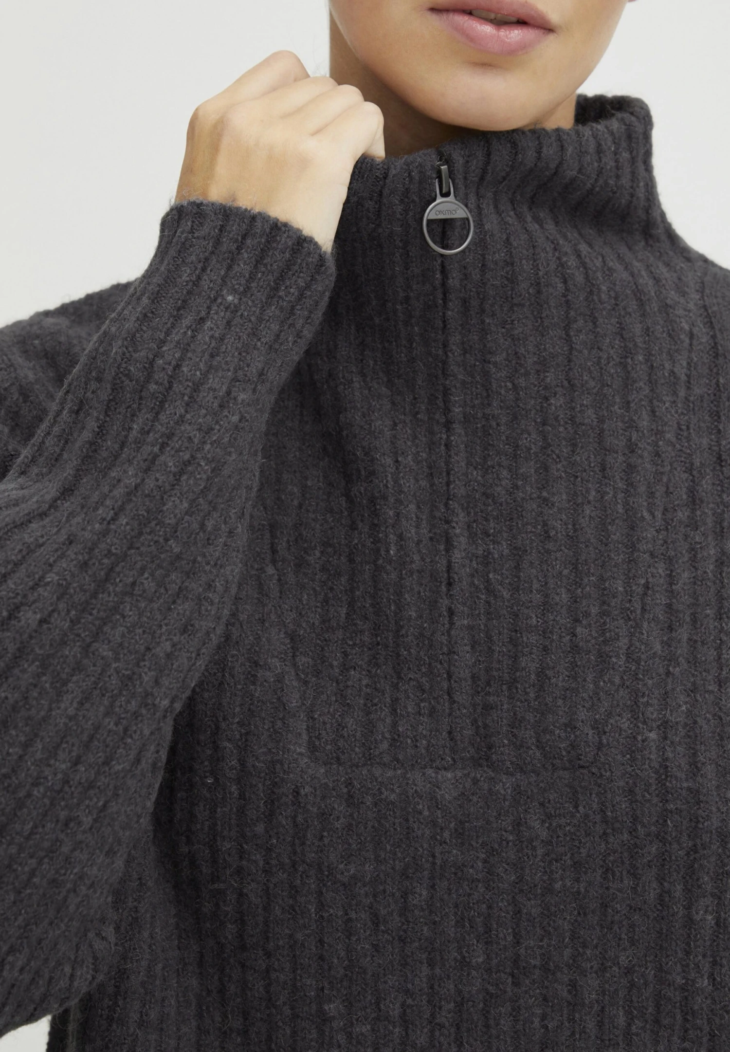 OXMO Oxsaline - Jersey De Punto - Blackened Pearl Melange 4 OXMO Oxsaline - Jersey De Punto - Blackened Pearl Melange - Imagen 4