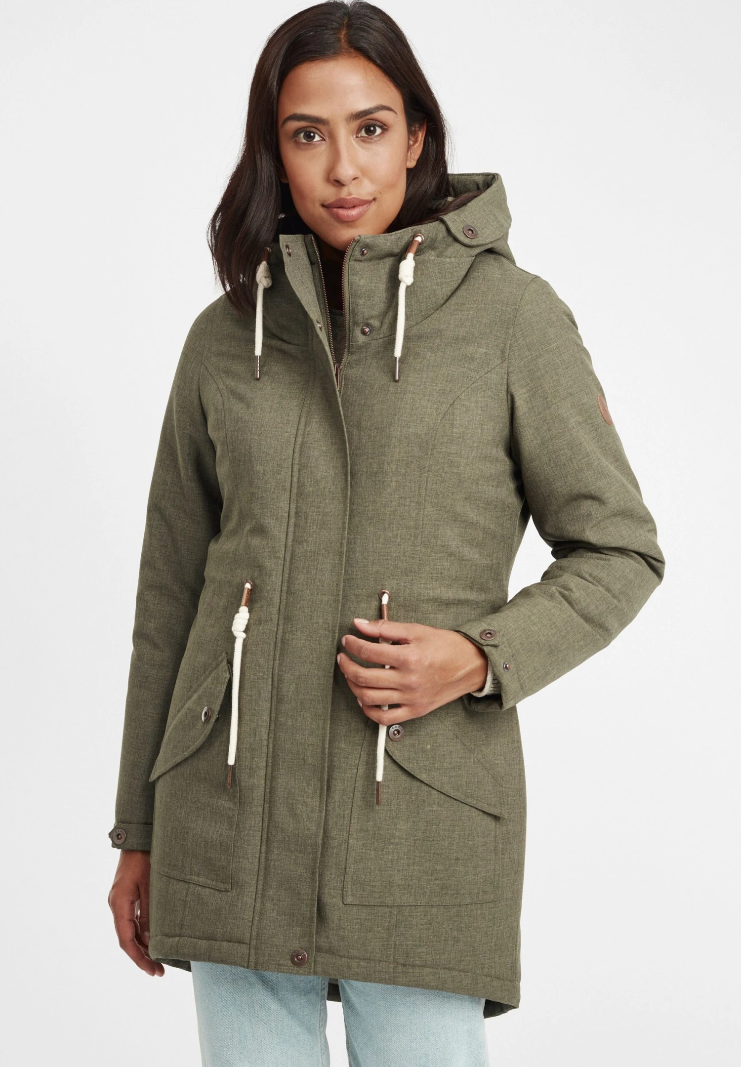 OXMO Oxmelly - Abrigo De Invierno - Dusty Olive 1 OXMO Oxmelly - Abrigo De Invierno - Dusty Olive