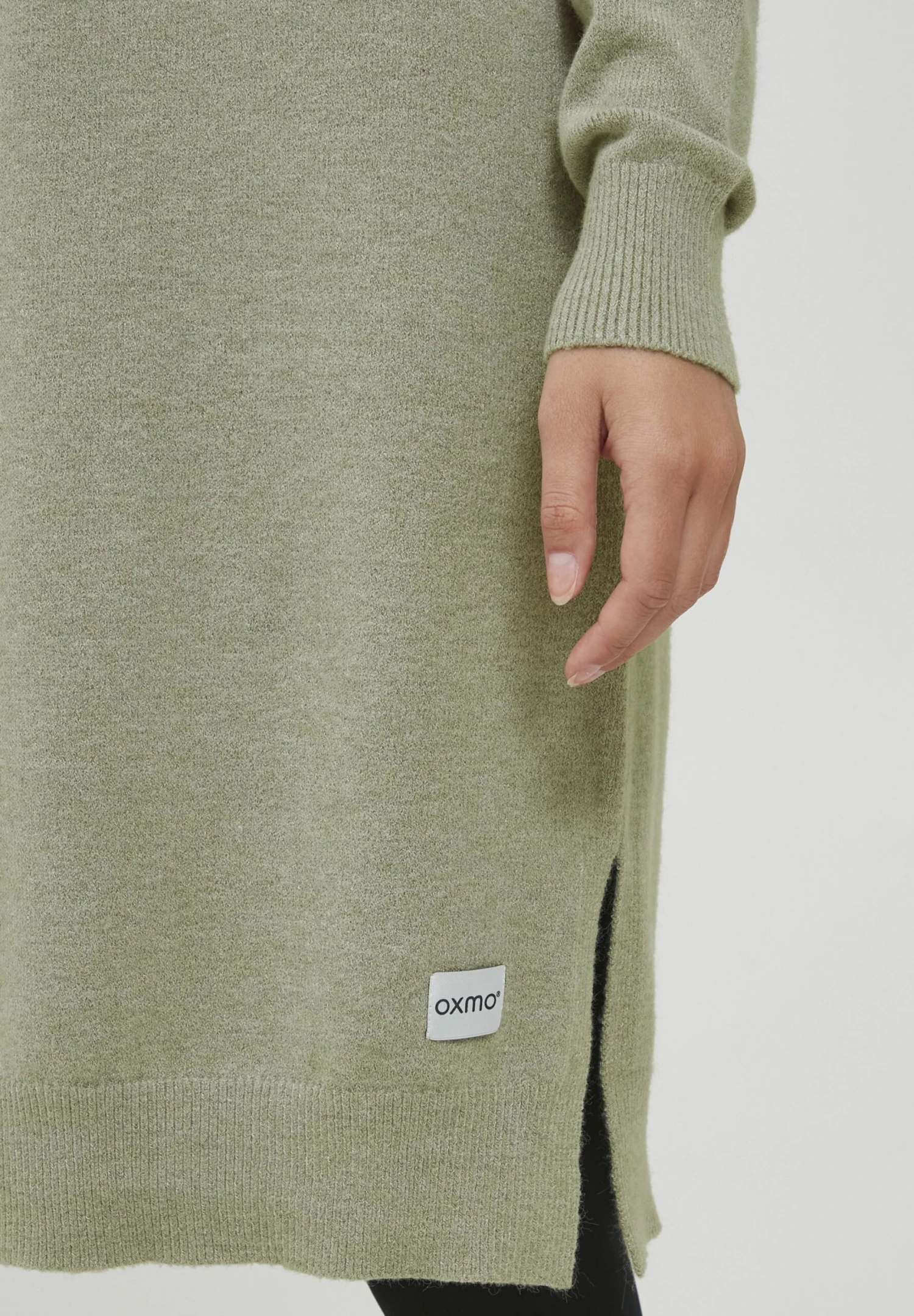 OXMO Oxmareen - Vestido De Punto - Vetiver Melange 5 OXMO Oxmareen - Vestido De Punto - Vetiver Melange - Imagen 5