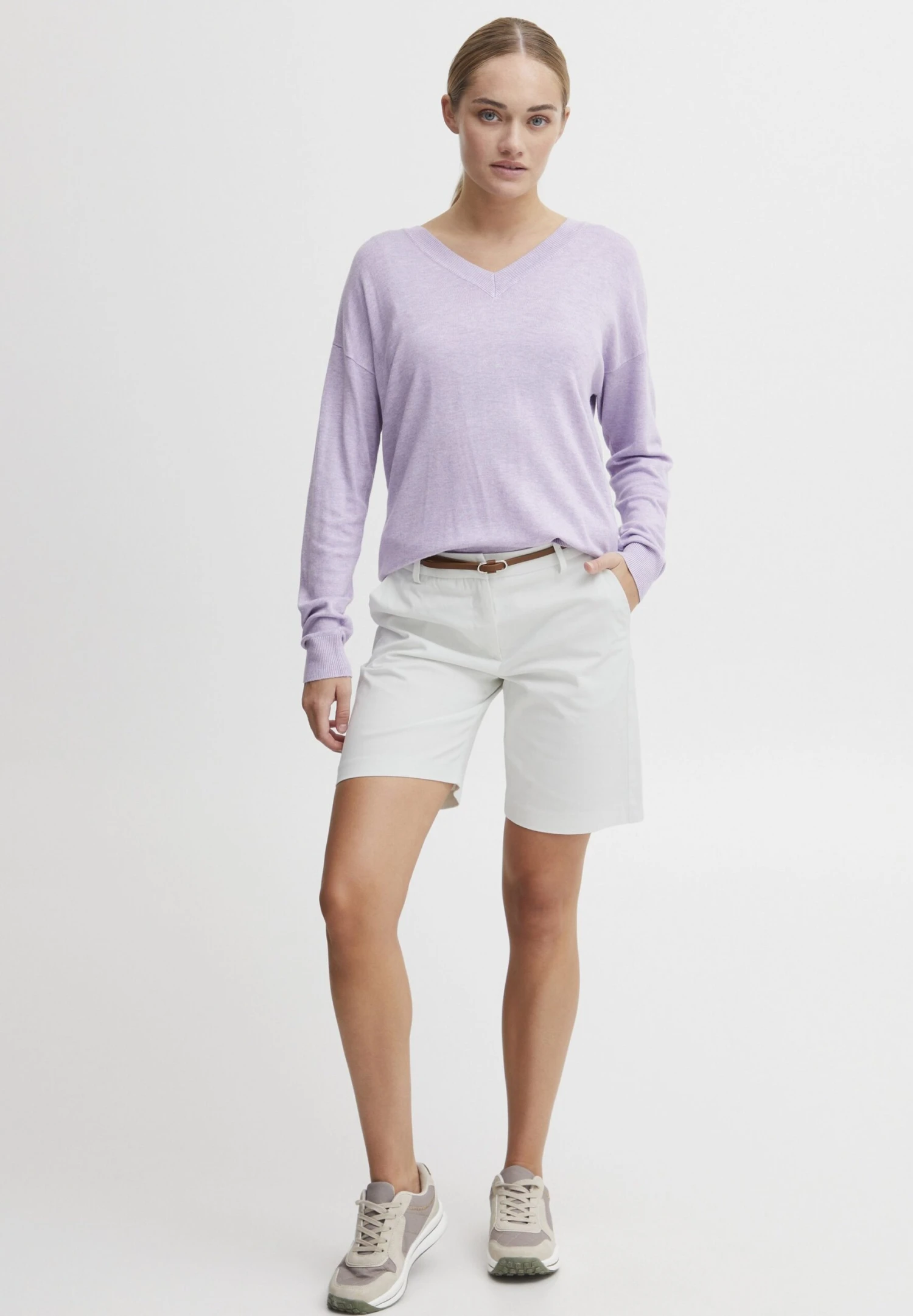 OXMO Oxdaney Sh - Shorts - Off White 2 OXMO Oxdaney Sh - Shorts - Off White - Imagen 2