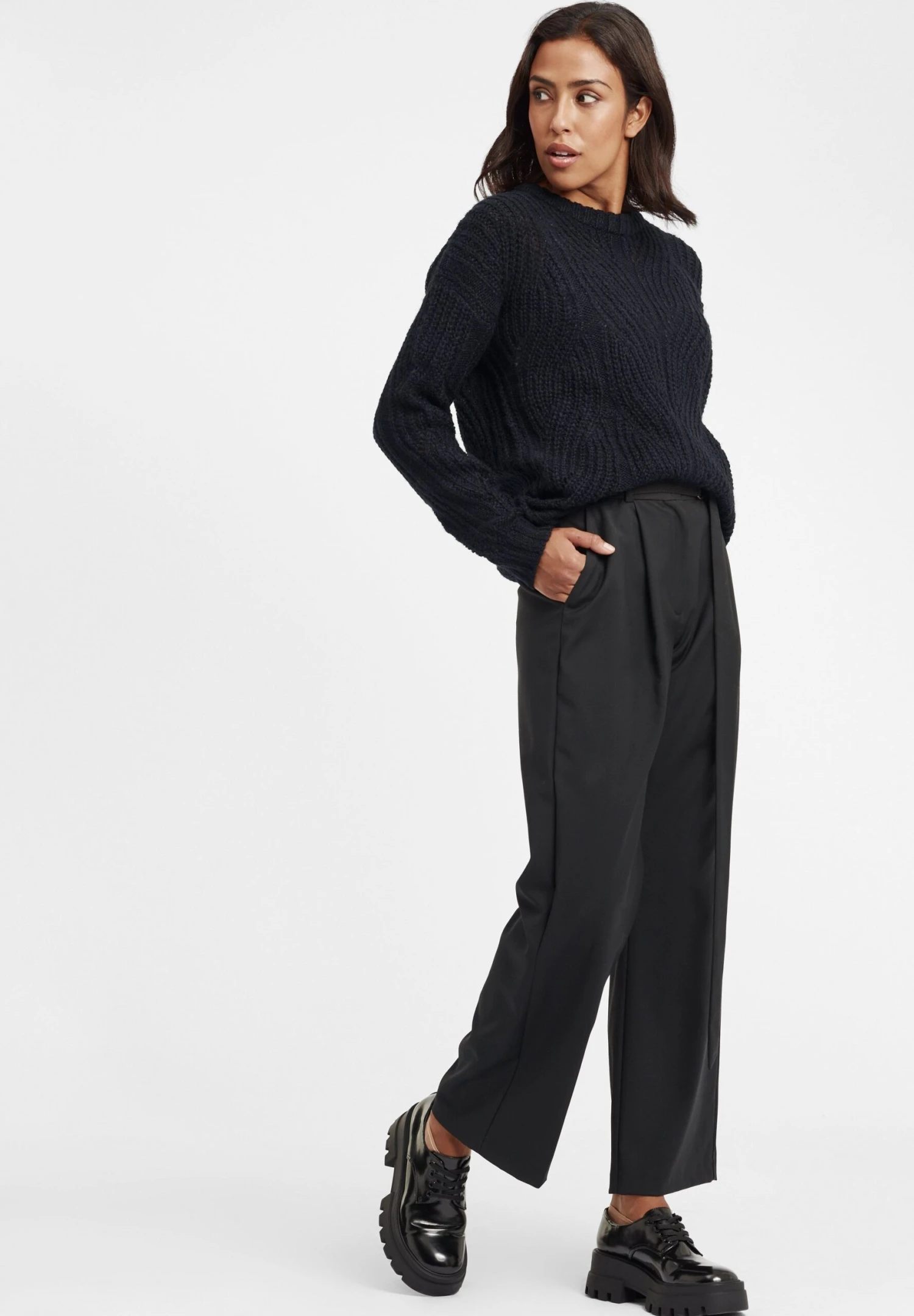 OXMO Oxchiara - Jersey De Punto - Insignia Blue 2 OXMO Oxchiara - Jersey De Punto - Insignia Blue - Imagen 2