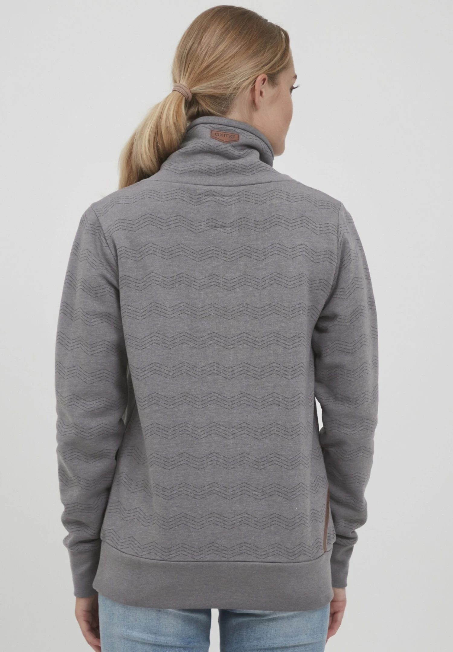 OXMO Oxvernita - Sudadera - Medium Grey Melange 3 OXMO Oxvernita - Sudadera - Medium Grey Melange - Imagen 3