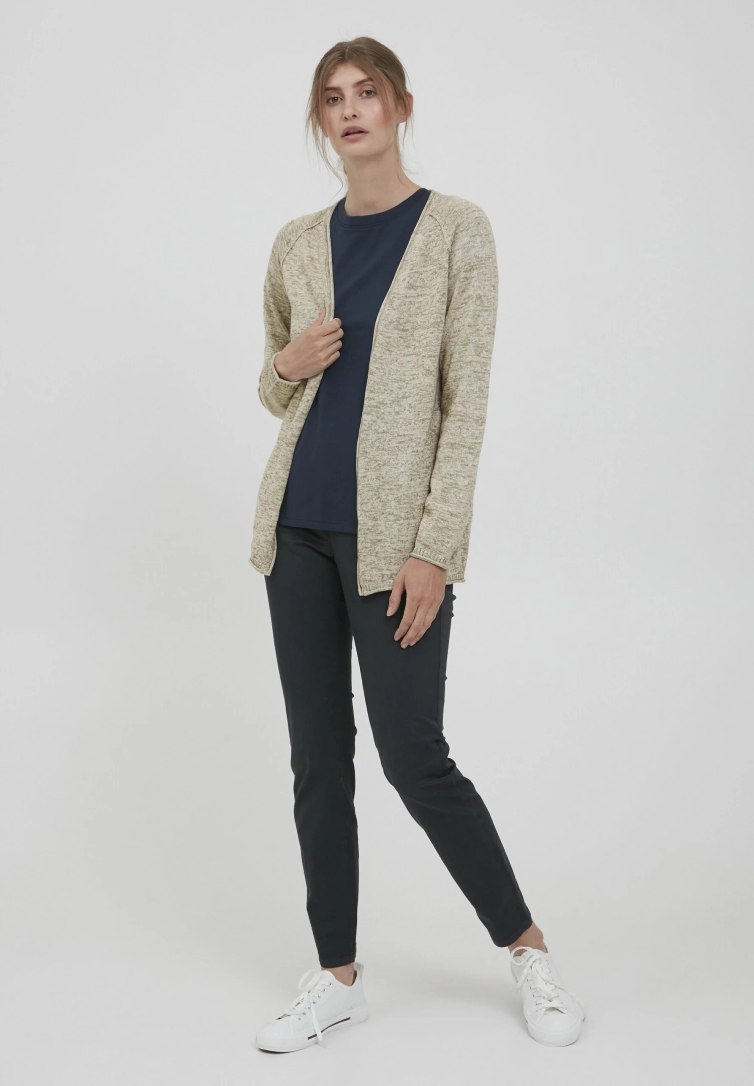 OXMO Oxdanila - Chaqueta De Punto - Bone White 2 OXMO Oxdanila - Chaqueta De Punto - Bone White - Imagen 2