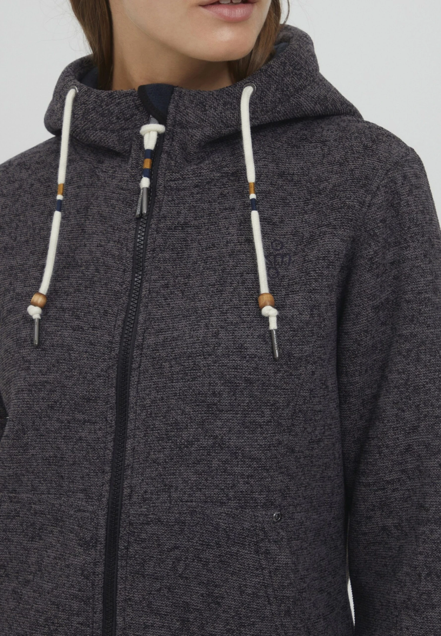 OXMO Oxfia - Sudadera Con Cremallera - Black 4 OXMO Oxfia - Sudadera Con Cremallera - Black - Imagen 4