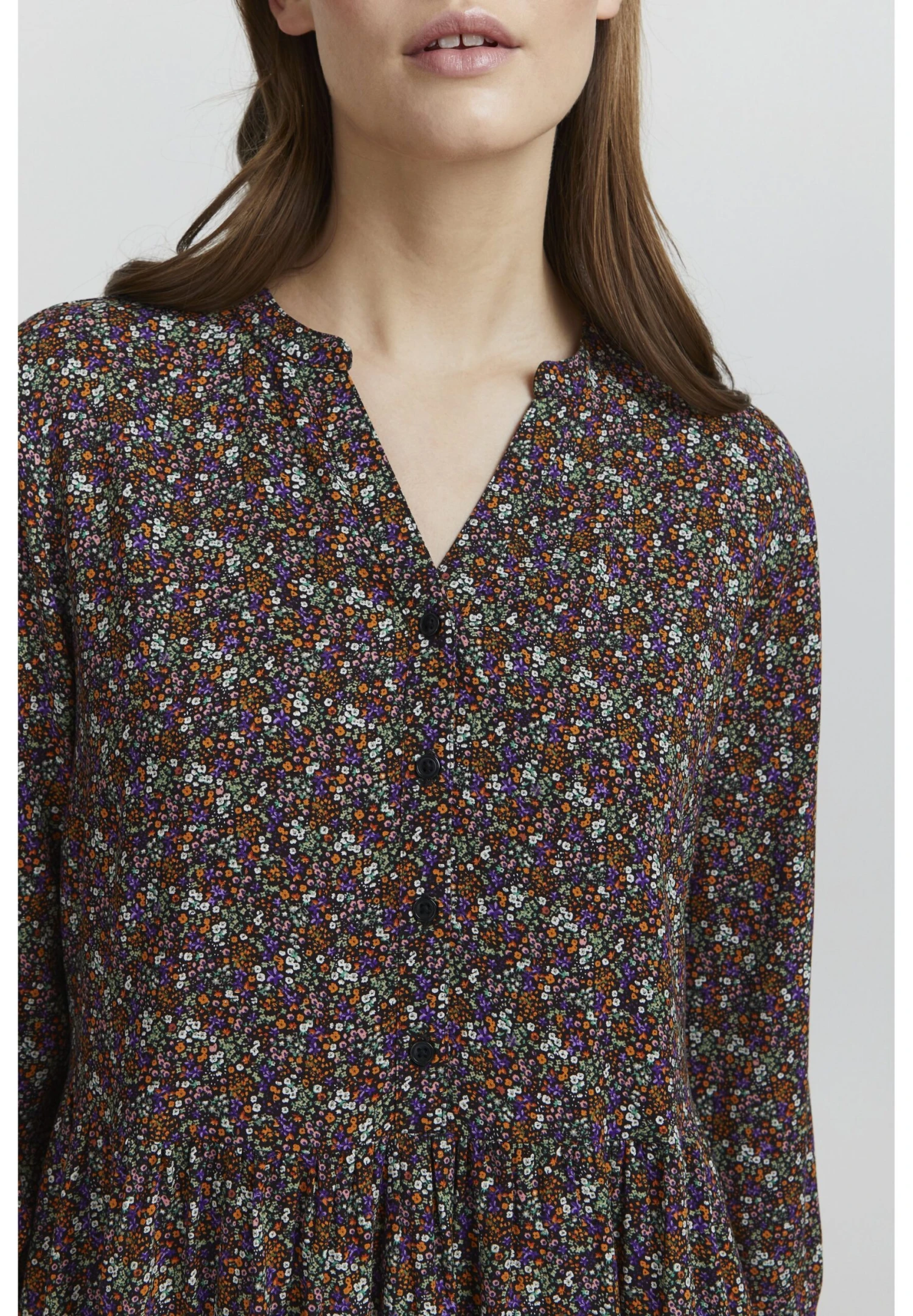 OXMO Vestido Informal - Burnt Orange Mix 4 OXMO Vestido Informal - Burnt Orange Mix - Imagen 4