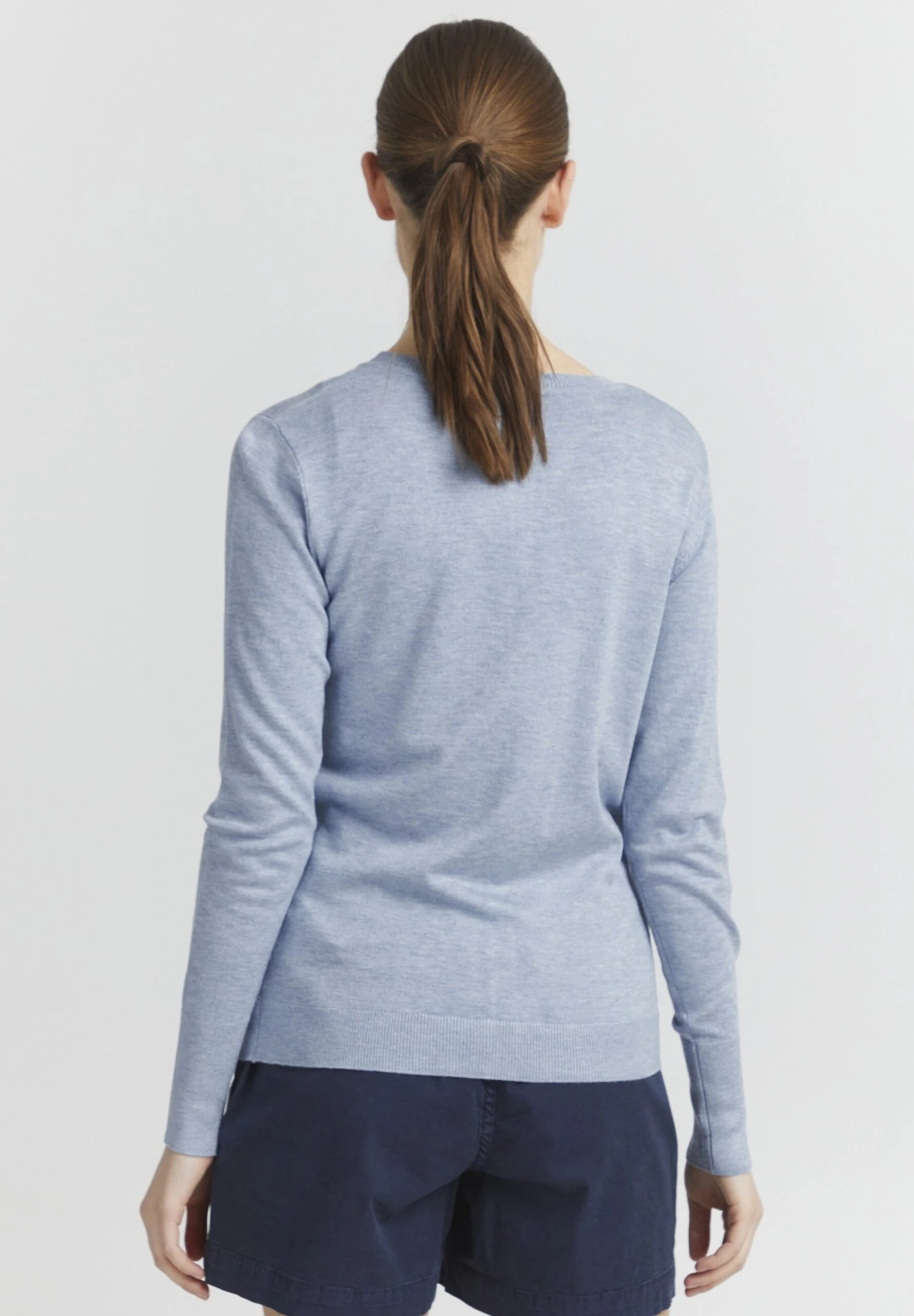 OXMO Chaqueta De Punto - Kentucky Blue Melange 3 OXMO Chaqueta De Punto - Kentucky Blue Melange - Imagen 3