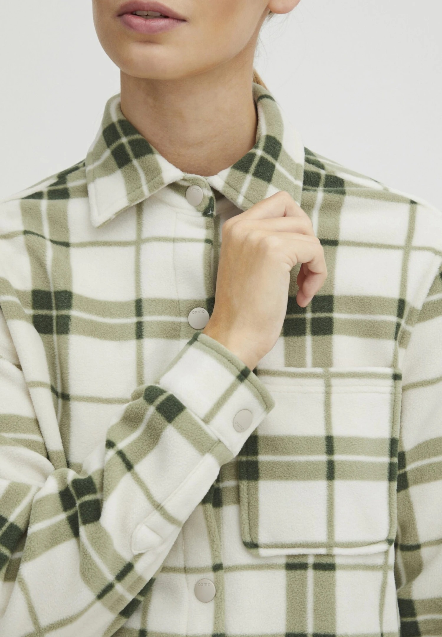 OXMO Oxchia - Forro Polar - Rifle Green 4 OXMO Oxchia - Forro Polar - Rifle Green - Imagen 4