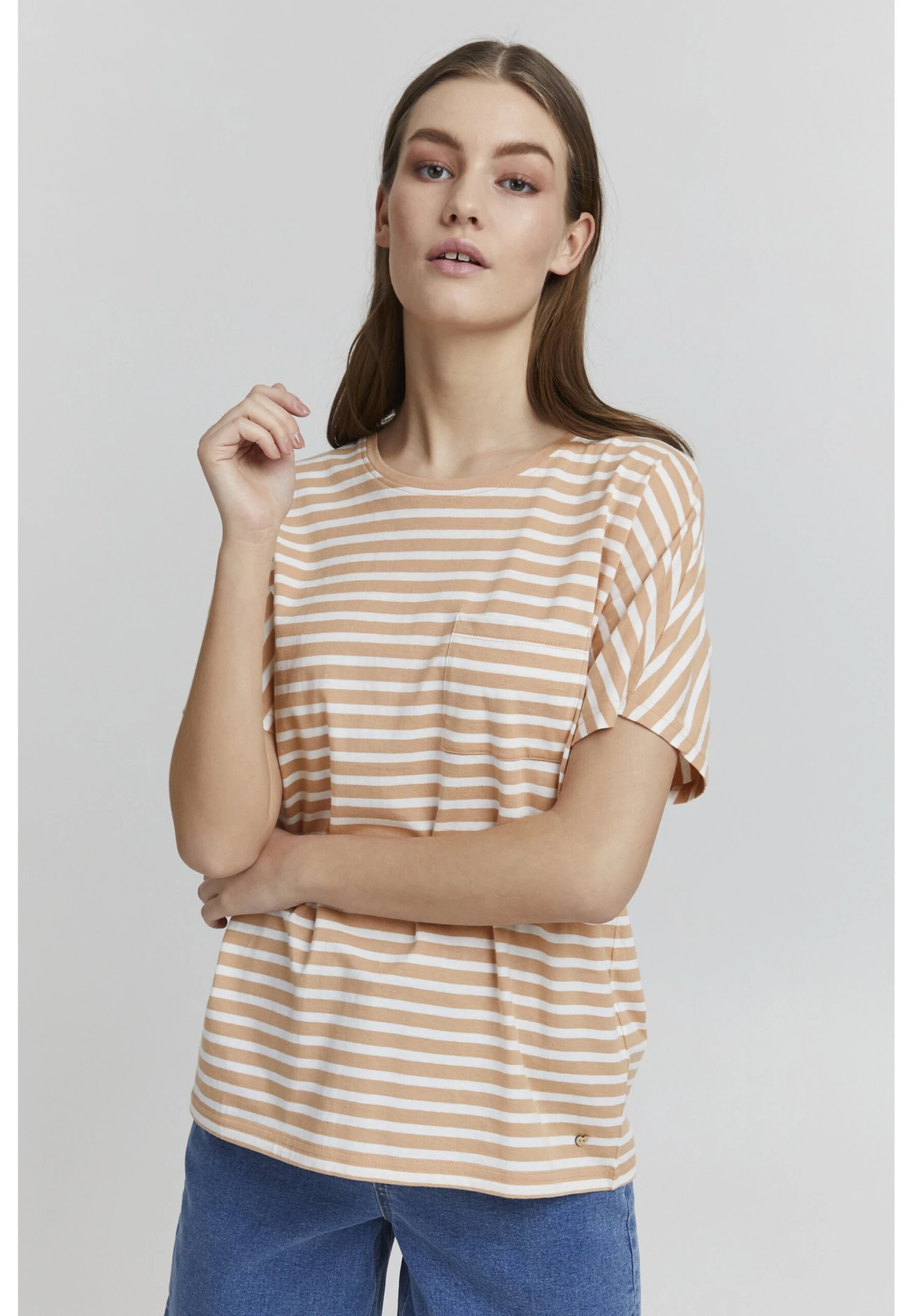 OXMO Oxsteffi - Camiseta Estampada - Mahogany Rose 1 OXMO Oxsteffi - Camiseta Estampada - Mahogany Rose