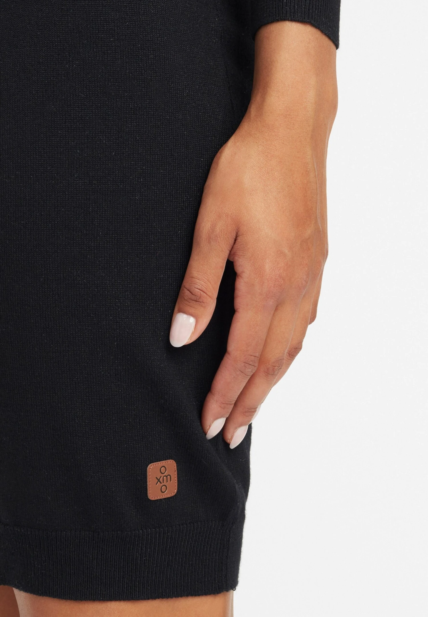 OXMO Oxella - Vestido De Punto - Black 5 OXMO Oxella - Vestido De Punto - Black - Imagen 5