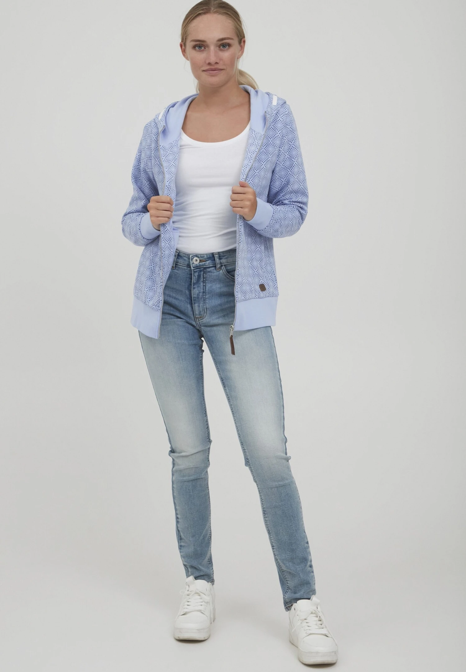 OXMO Vendela - Sudadera Con Cremallera - Lilac 2 OXMO Vendela - Sudadera Con Cremallera - Lilac - Imagen 2