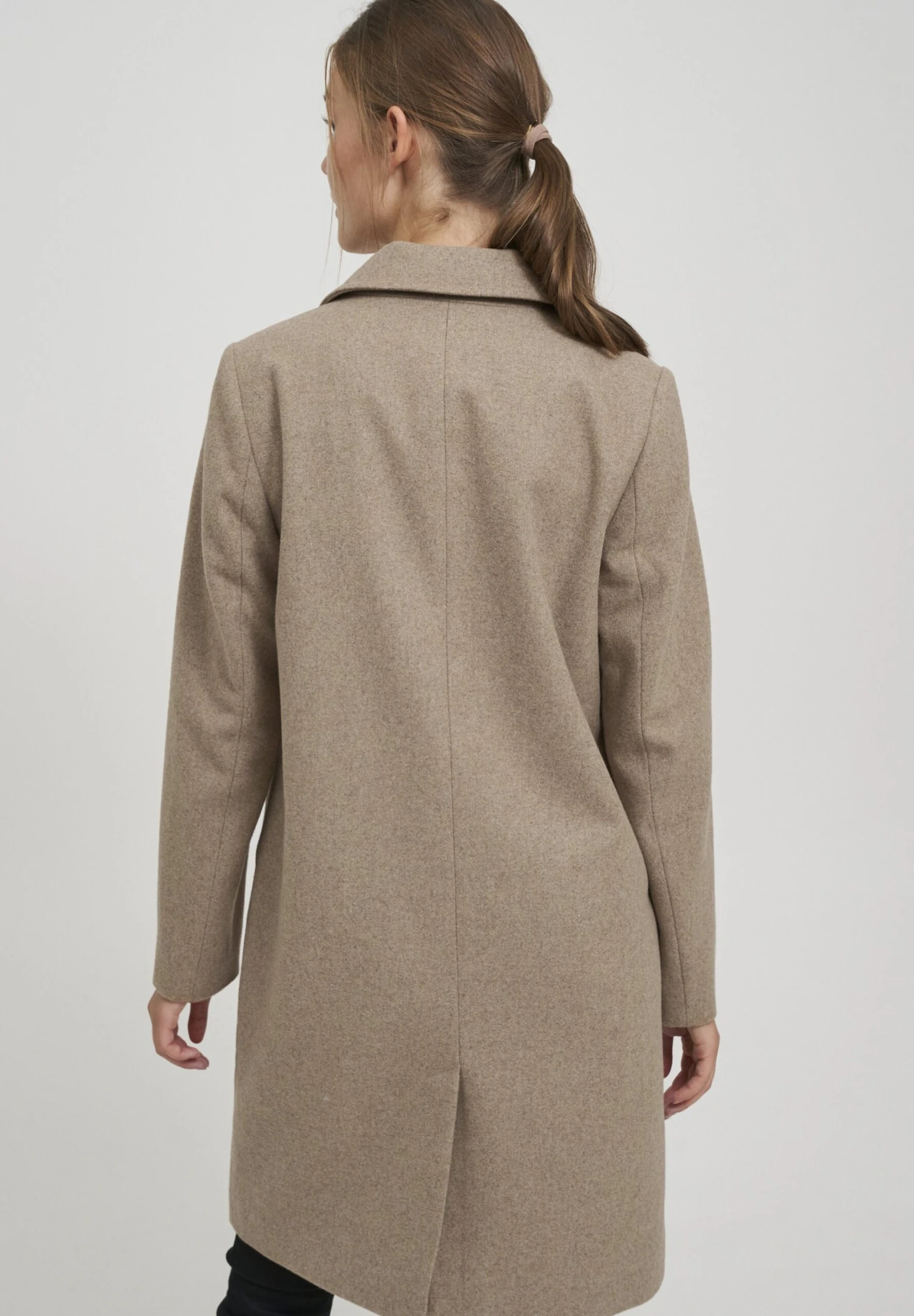 OXMO Oxneta - Abrigo Clásico - Dune Melange 3 OXMO Oxneta - Abrigo Clásico - Dune Melange - Imagen 3