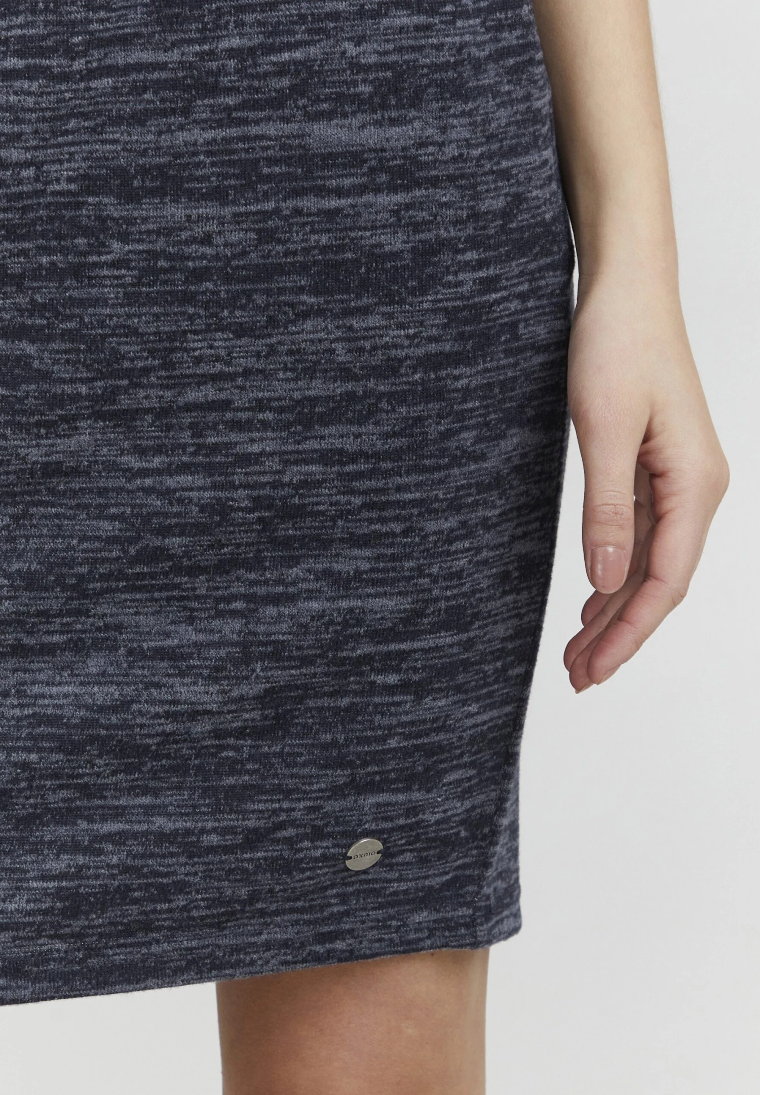 OXMO Birga - Falda De Tubo - Insignia Blue Melange 5 OXMO Birga - Falda De Tubo - Insignia Blue Melange - Imagen 5