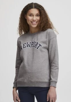 OXMO Oxcoleen - Sudadera - Medium Grey Melange