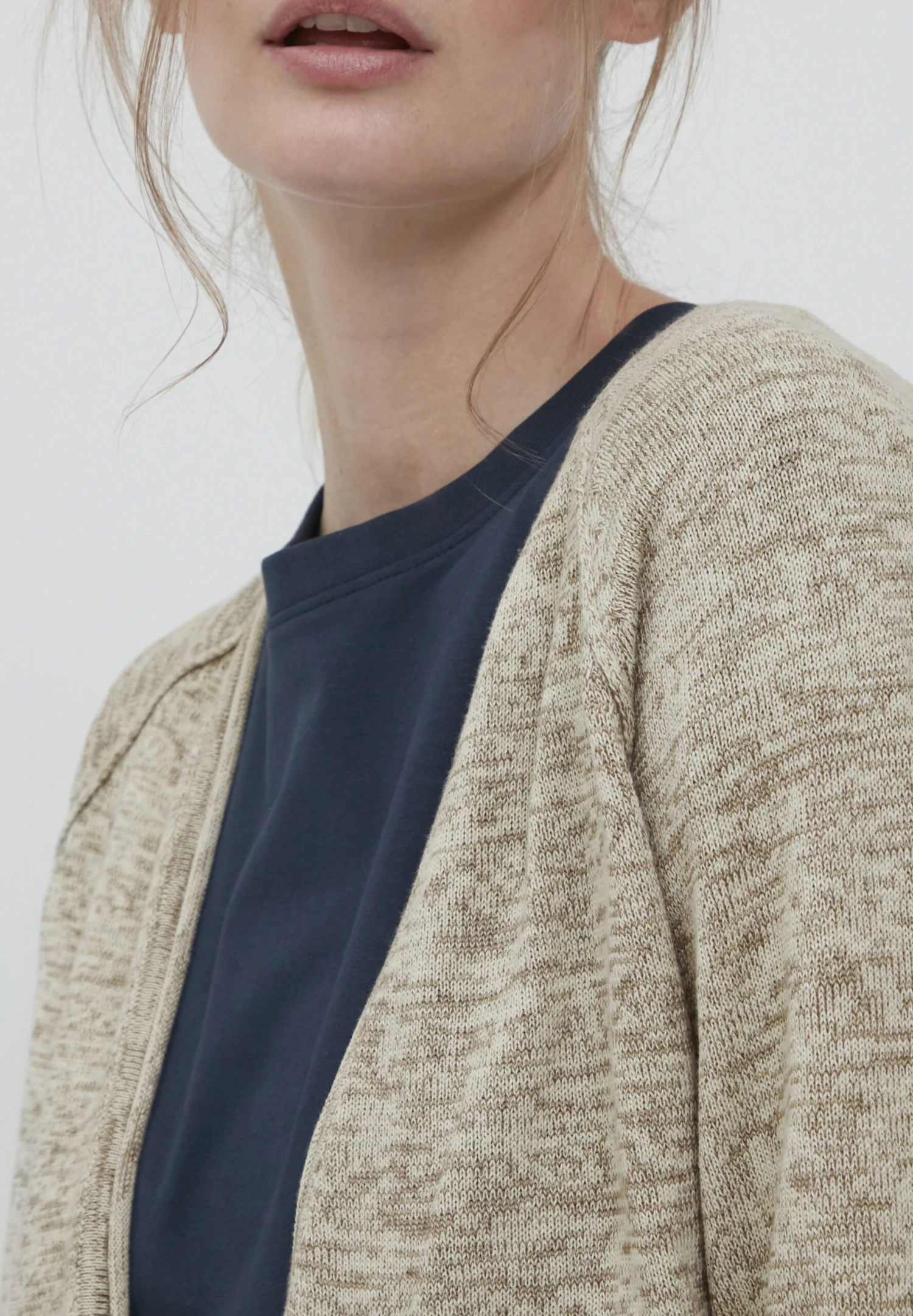 OXMO Oxdanila - Chaqueta De Punto - Bone White 4 OXMO Oxdanila - Chaqueta De Punto - Bone White - Imagen 4