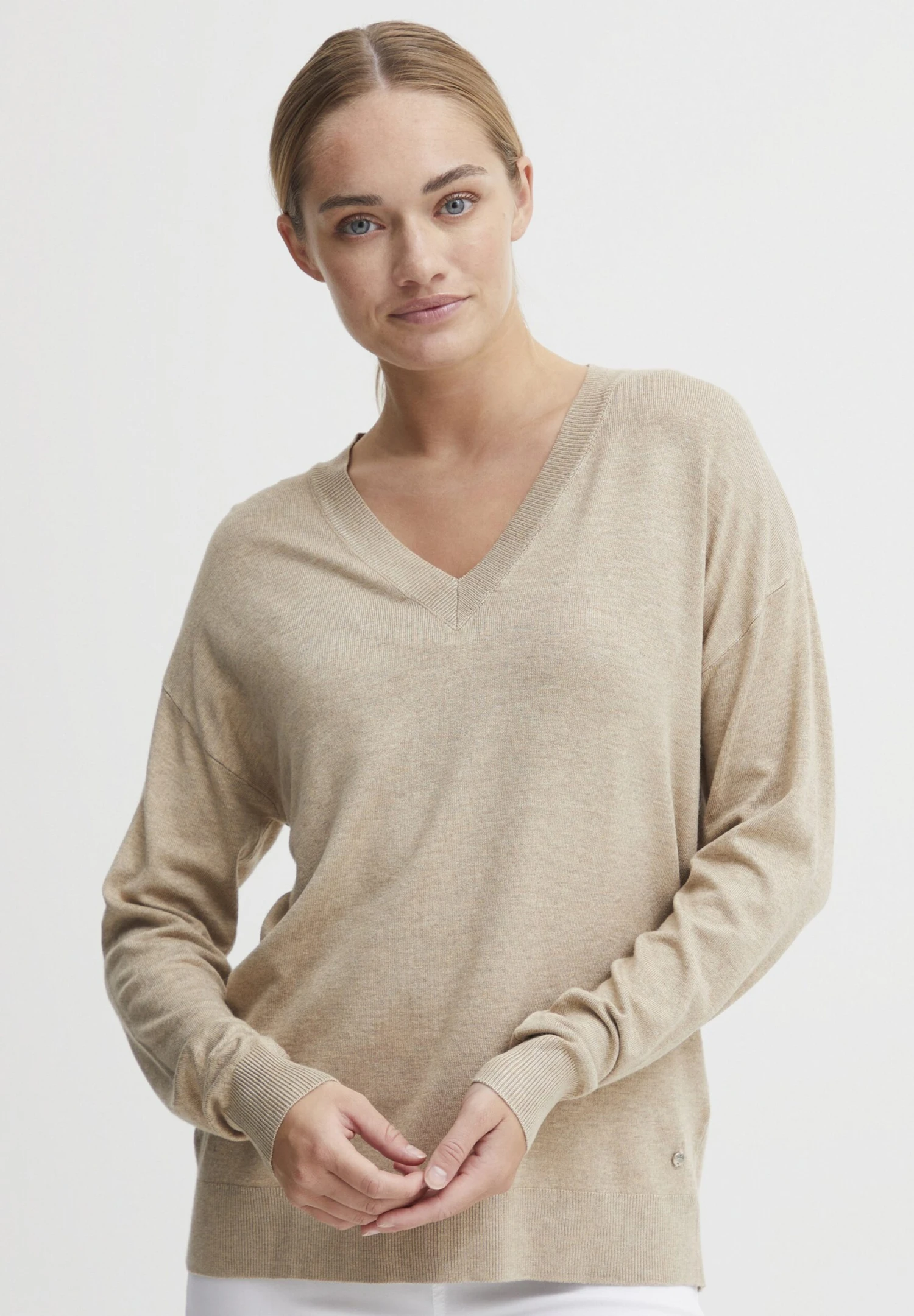 OXMO Oxhelle - Jersey De Punto - Cement Melange 1 OXMO Oxhelle - Jersey De Punto - Cement Melange