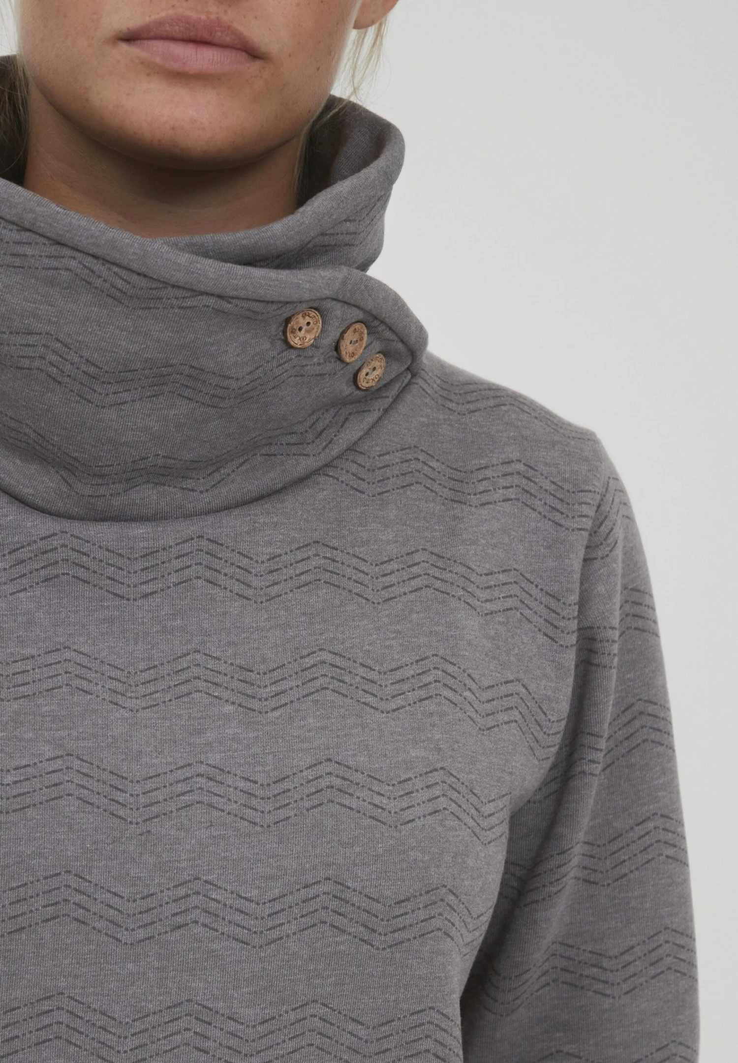 OXMO Oxvernita - Sudadera - Medium Grey Melange 4 OXMO Oxvernita - Sudadera - Medium Grey Melange - Imagen 4