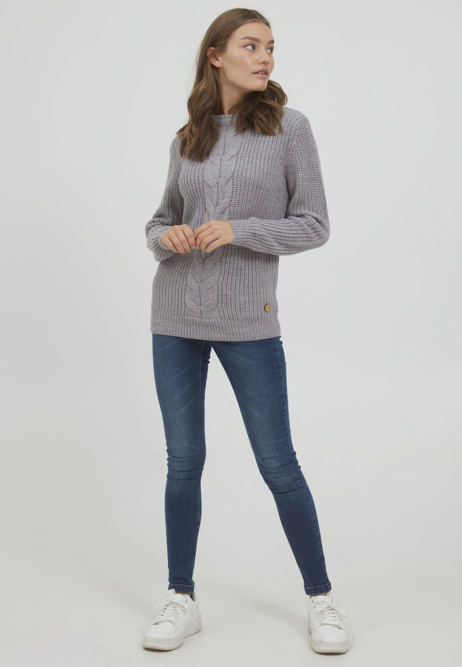 OXMO Oxnatasja - Jersey De Punto - Medium Grey Melange 2 OXMO Oxnatasja - Jersey De Punto - Medium Grey Melange - Imagen 2