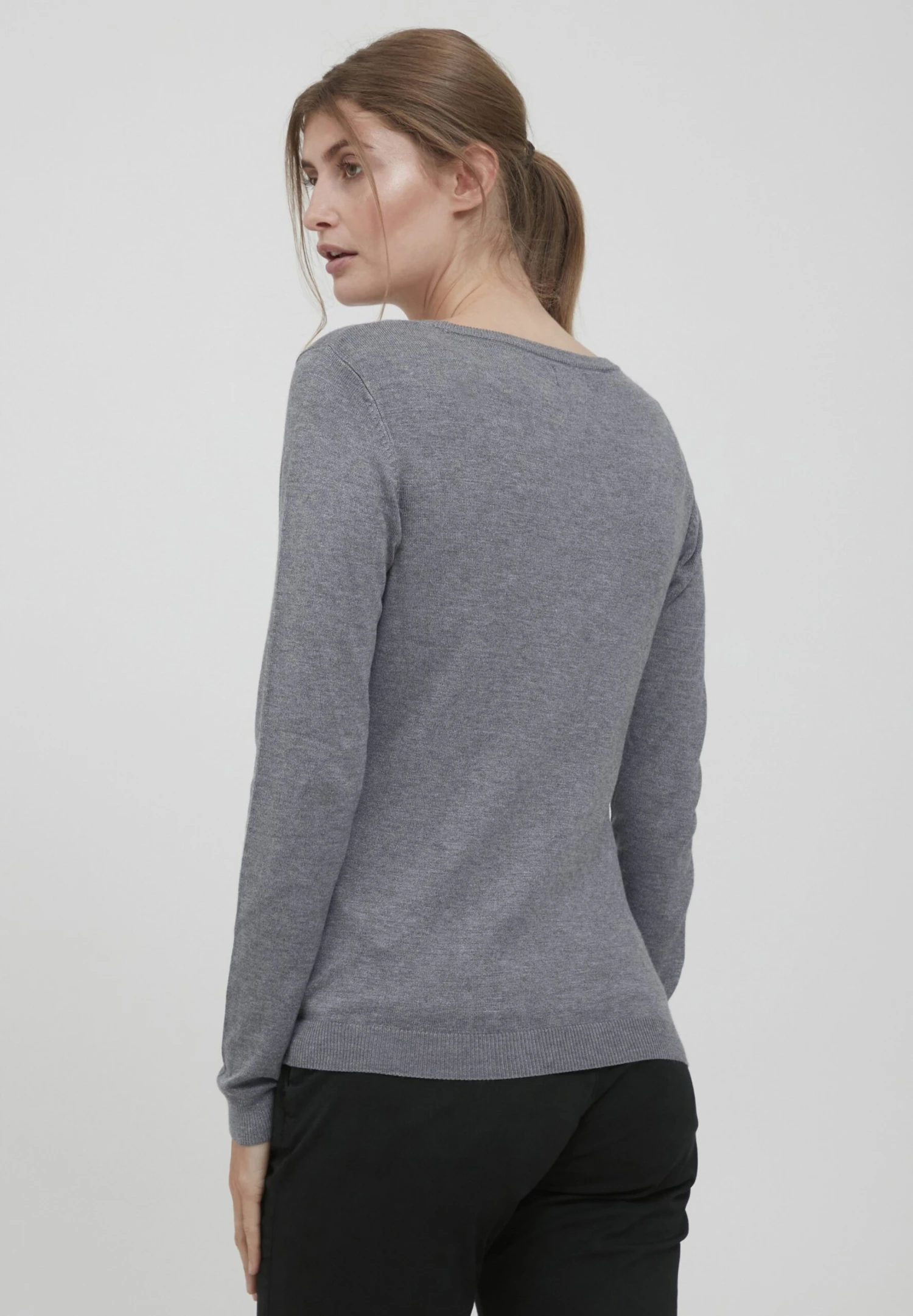 OXMO Oxedda - Jersey De Punto - Grey Mel 3 OXMO Oxedda - Jersey De Punto - Grey Mel - Imagen 3