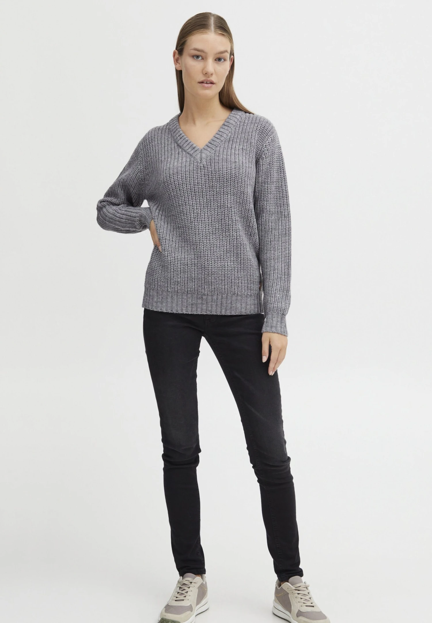 OXMO Nanny - Jersey De Punto - Medium Grey Melange 2 OXMO Nanny - Jersey De Punto - Medium Grey Melange - Imagen 2