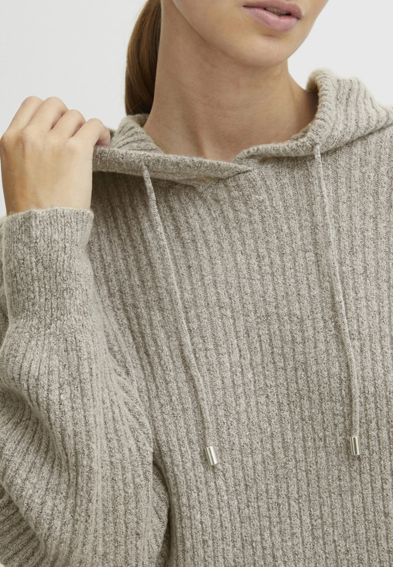 OXMO Oxnorma - Jersey Con Capucha - Cement Melange 4 OXMO Oxnorma - Jersey Con Capucha - Cement Melange - Imagen 4