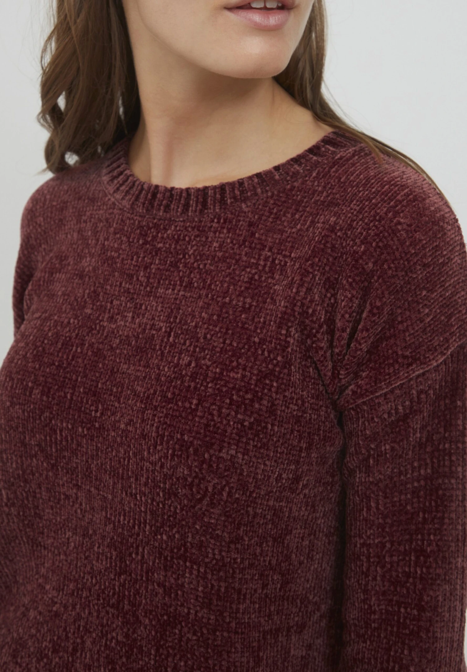 OXMO Oxelvina - Jersey De Punto - Wine Red 4 OXMO Oxelvina - Jersey De Punto - Wine Red - Imagen 4