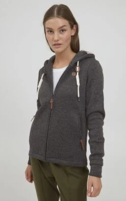 OXMO Oxthory - Sudadera Con Cremallera - True Black