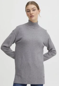 OXMO Oxratina - Jersey De Punto - Mid Grey Melange