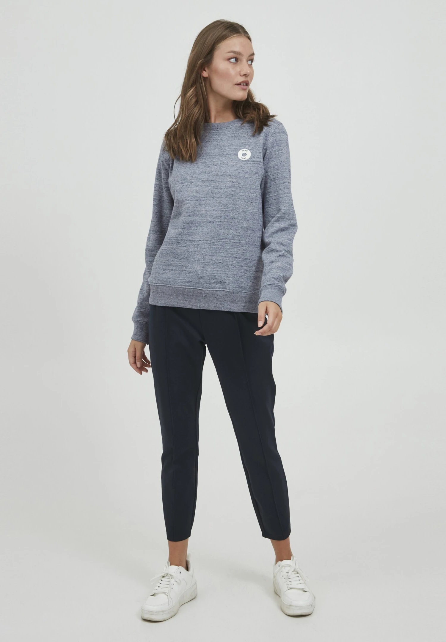 OXMO Oxhella - Jersey De Punto - Total Eclipse Melange 2 OXMO Oxhella - Jersey De Punto - Total Eclipse Melange - Imagen 2